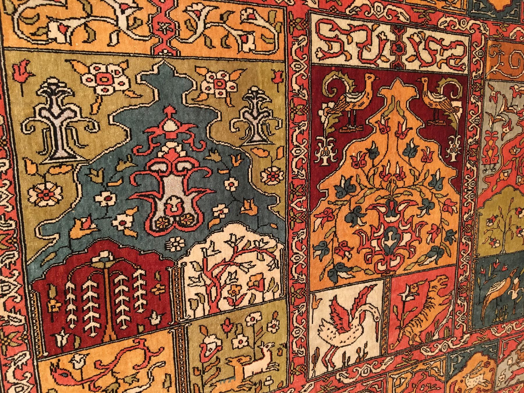 Detail b: Seiden Kaisery "Metallbrokat" alt (Saf Design), Türkei, um 1960, reine Naturseide mit Metallbrokat. Farbenfroher Seiden Kaisery mit ...