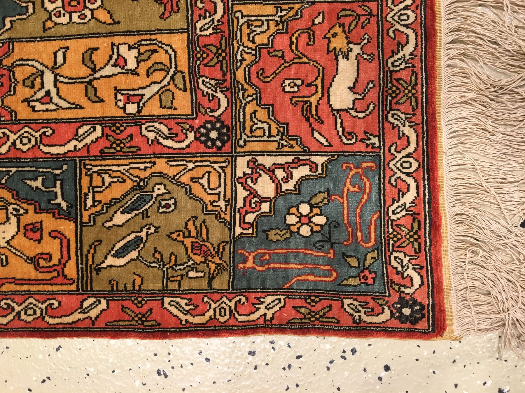 Detail f: Seiden Kaisery "Metallbrokat" alt (Saf Design), Türkei, um 1960, reine Naturseide mit Metallbrokat. Farbenfroher Seiden Kaisery mit ...