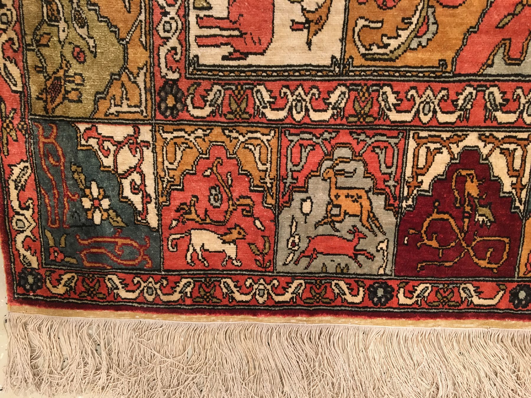 Detail g: Seiden Kaisery "Metallbrokat" alt (Saf Design), Türkei, um 1960, reine Naturseide mit Metallbrokat. Farbenfroher Seiden Kaisery mit ...