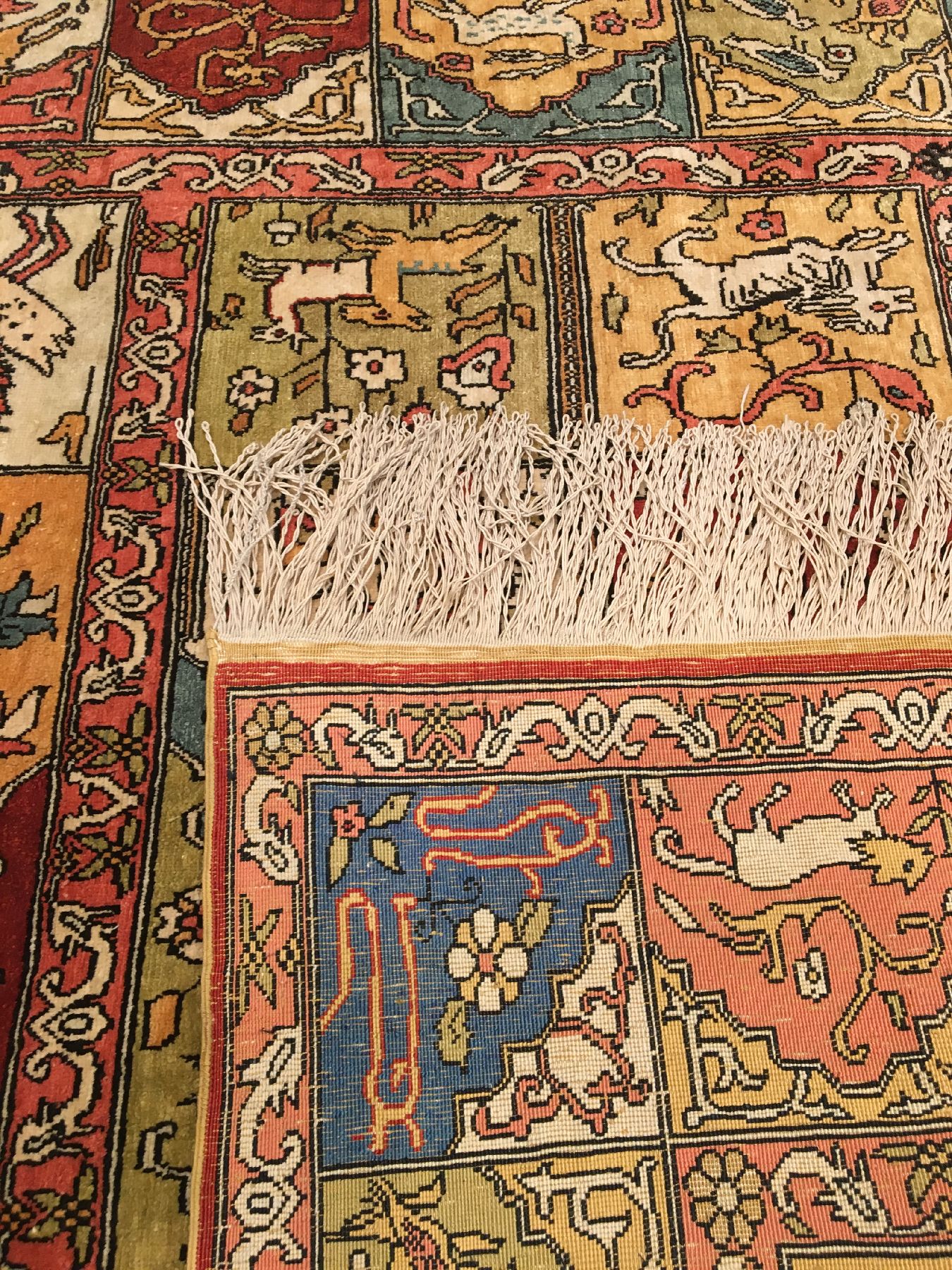 Detail i: Seiden Kaisery "Metallbrokat" alt (Saf Design), Türkei, um 1960, reine Naturseide mit Metallbrokat. Farbenfroher Seiden Kaisery mit ...