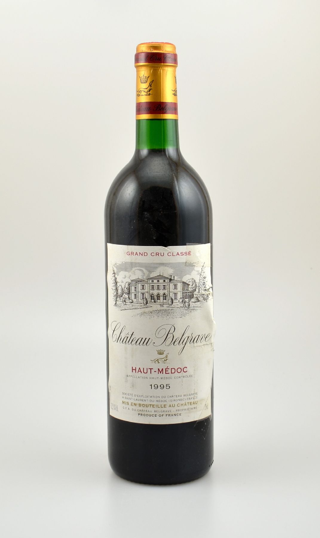 3 Flaschen 1995 Chateau Belgrave, Haut-Medoc, je ca. 75 cl, 12,5 % Vol., Füllstände: je ca. into neck, Etiketten z.T. besch., unverkostet, ...
