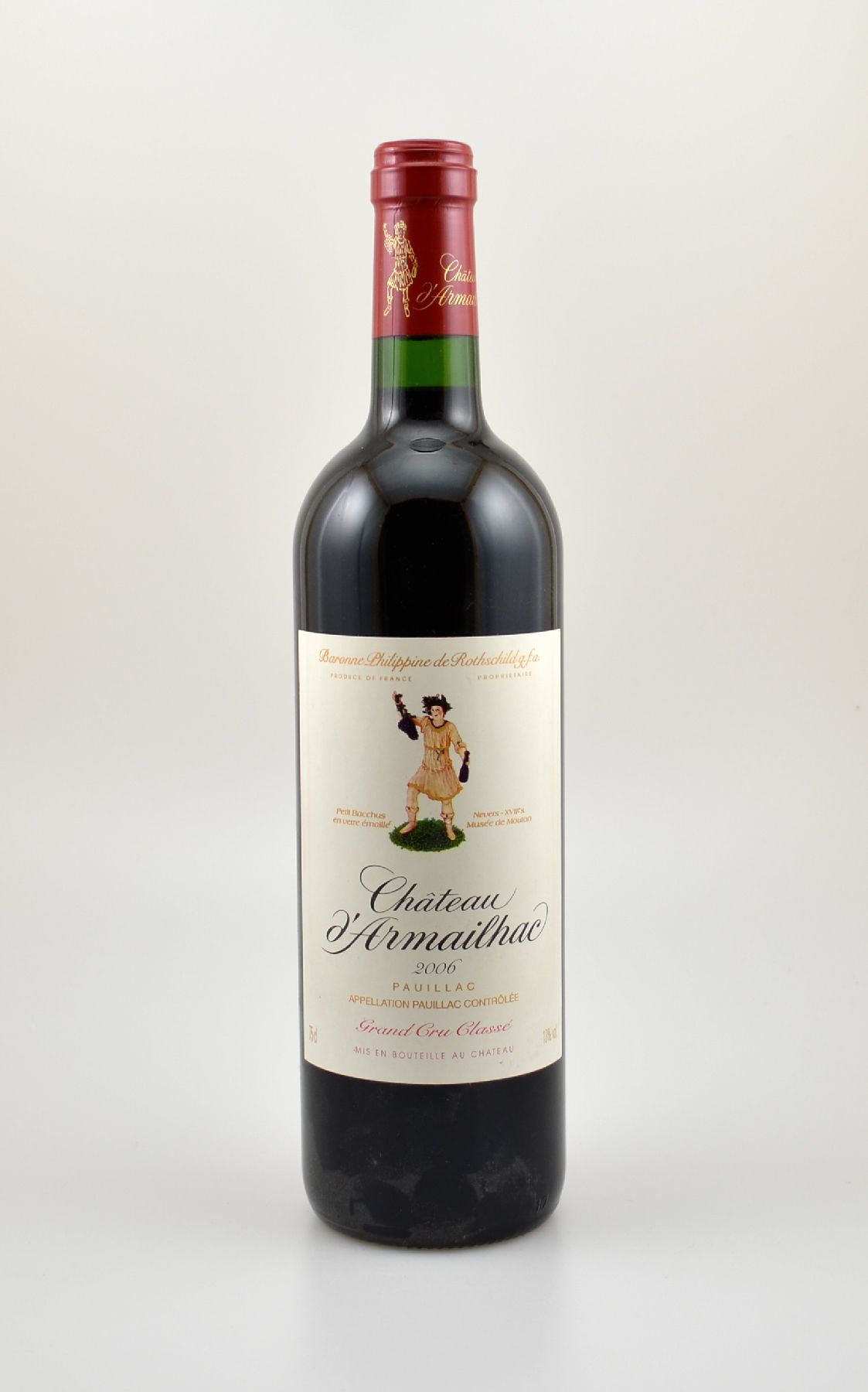 1 Flasche 2006 Chateau d'Armailhac, Pauillac, Baronne Philippine de Rothschild, ca. 75 cl, 13 % Vol., Füllstand: into neck, guter ...