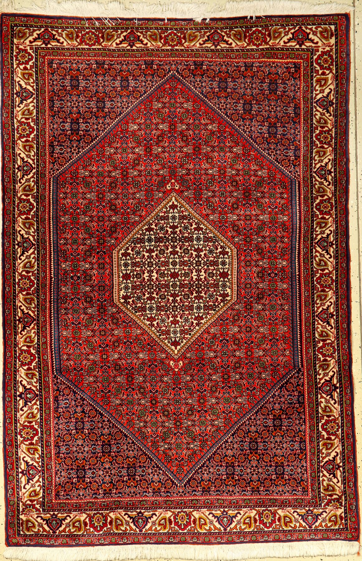 Bidjar Kork, Persien, ca. 50 Jahre, Korkwolle, ca. 205 x 137 cm, EHZ: 2