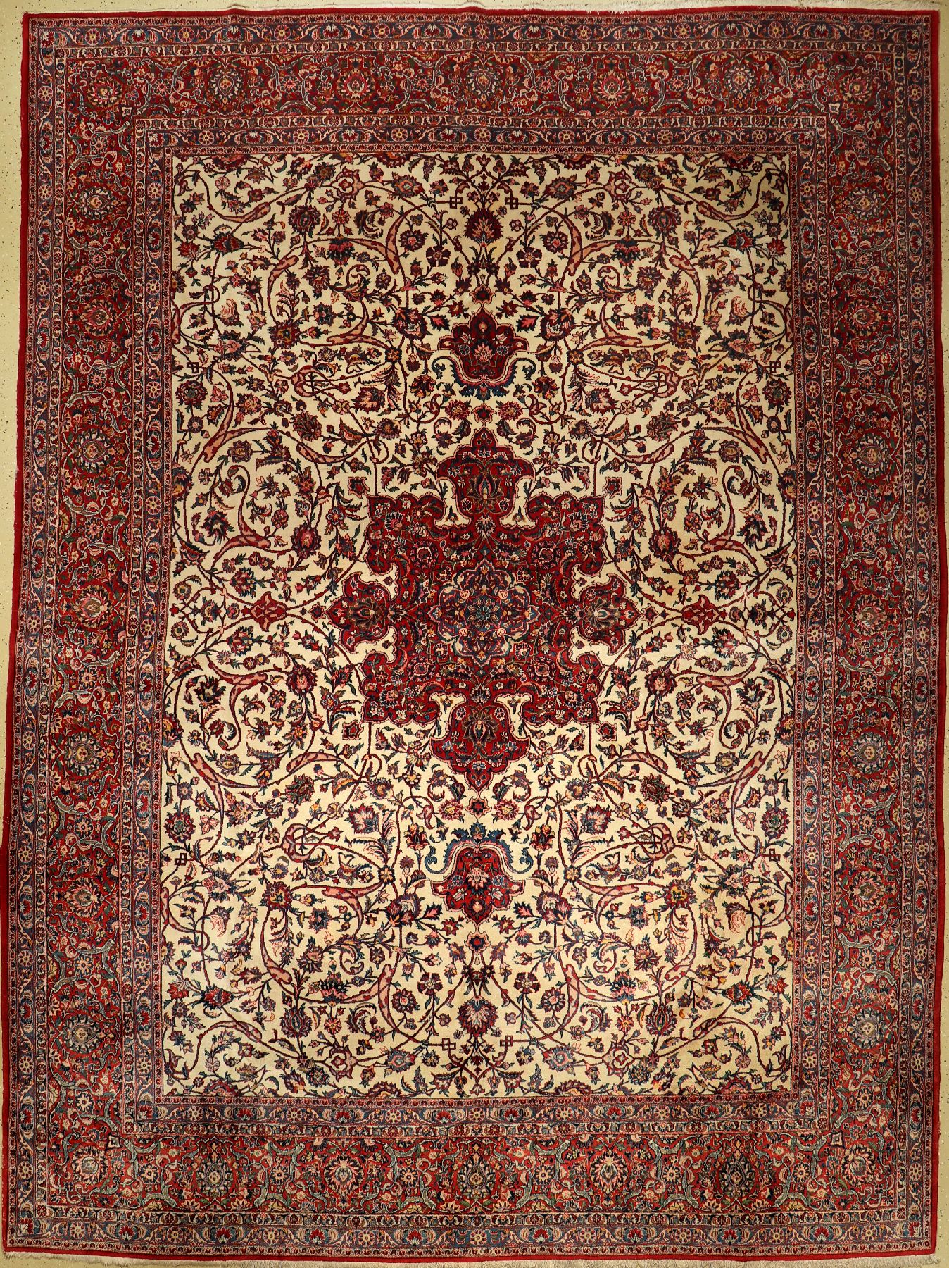 Keschan alt, Persien, um 1940, Korkwolle, ca. 417 x 305 cm, EHZ: 2-3
