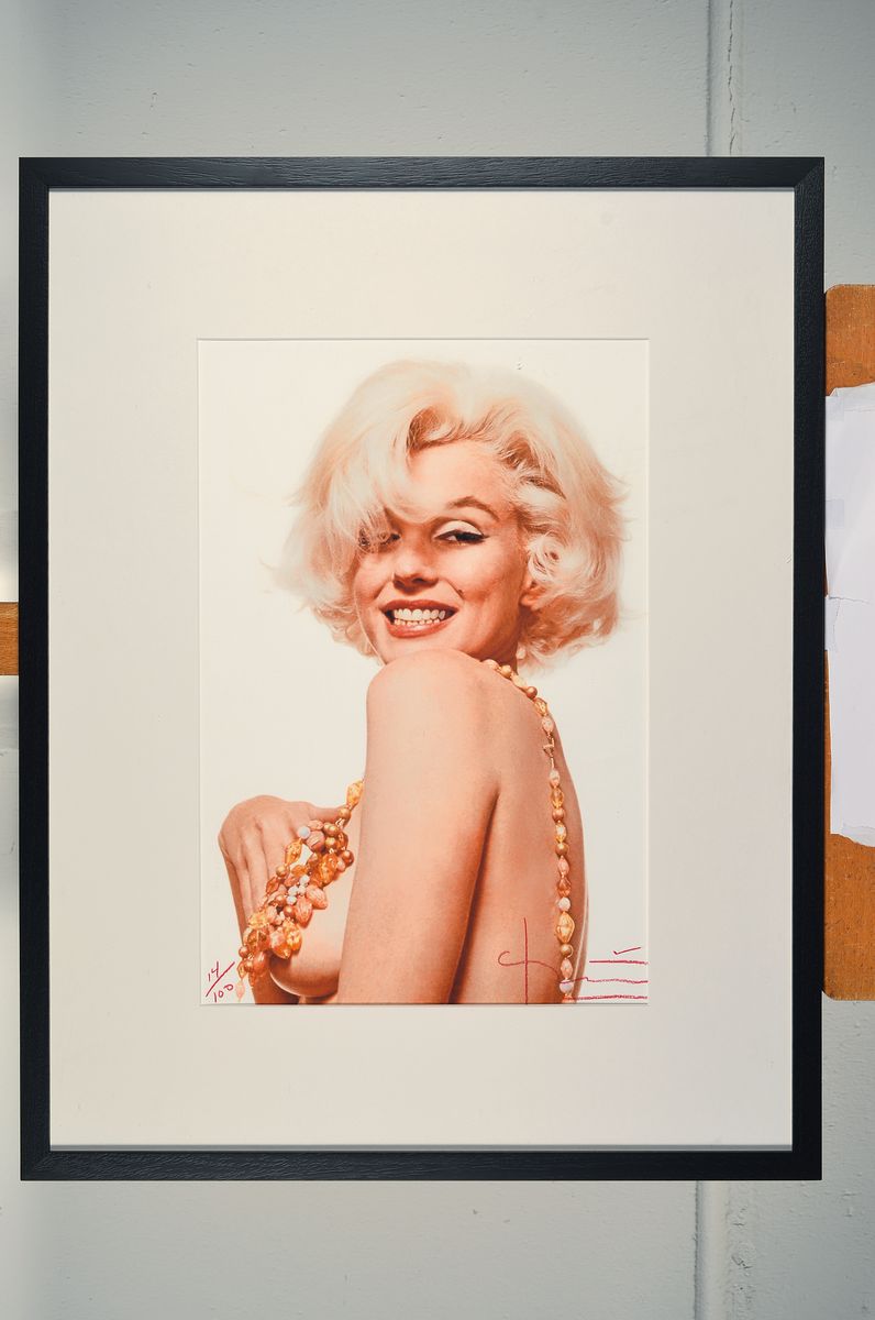 Detail k: Bert Stern, 1926-2013, Fotografie, Iris Print, Marylin "Bedcolor", handsigniert, num. 14/100,die Fotografie entstand 1962 im Rahmen des ...