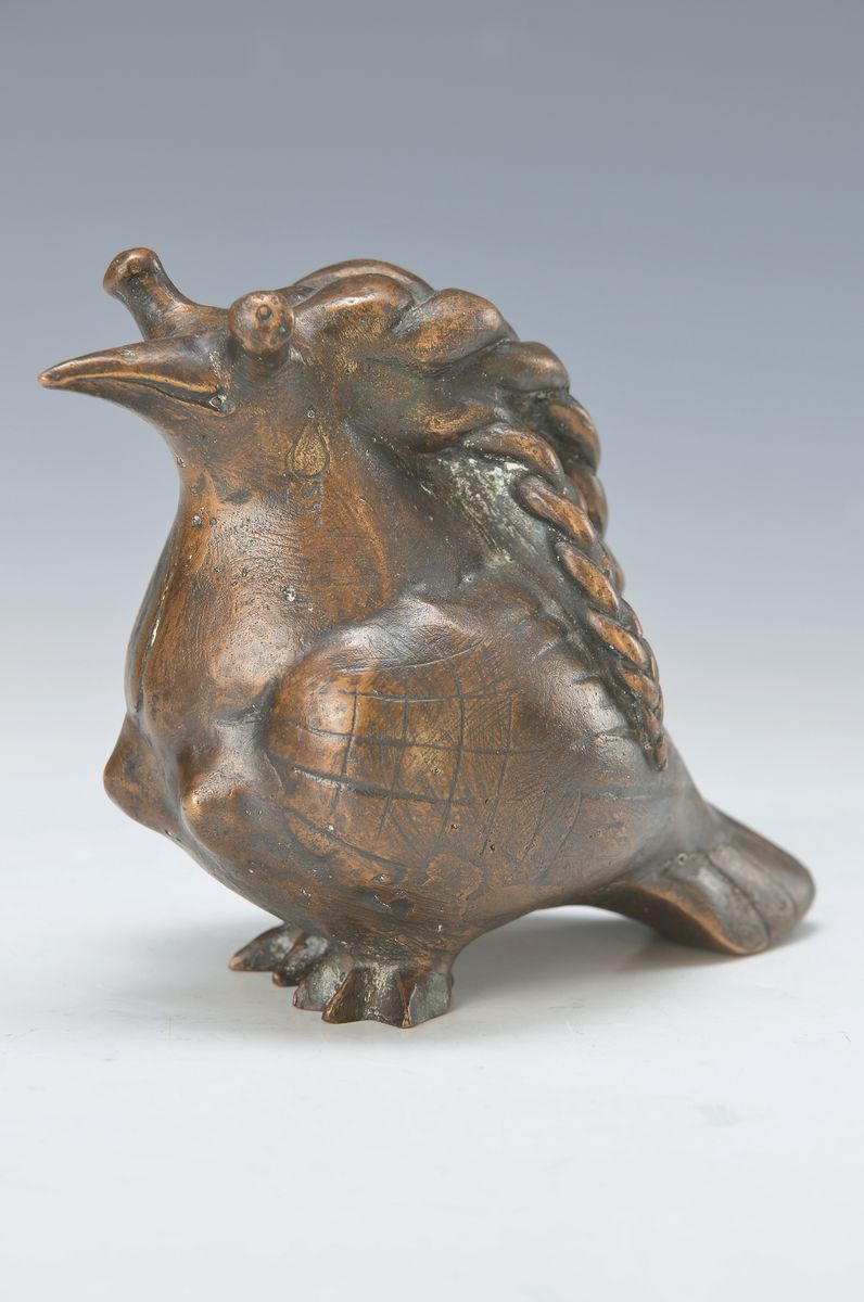 Gernot Rumpf, geb. 1941 Kaiserslautern, Elwedritsche, Bronzeguß von 1993, signiert und datiert, H. ca. 13.5cm