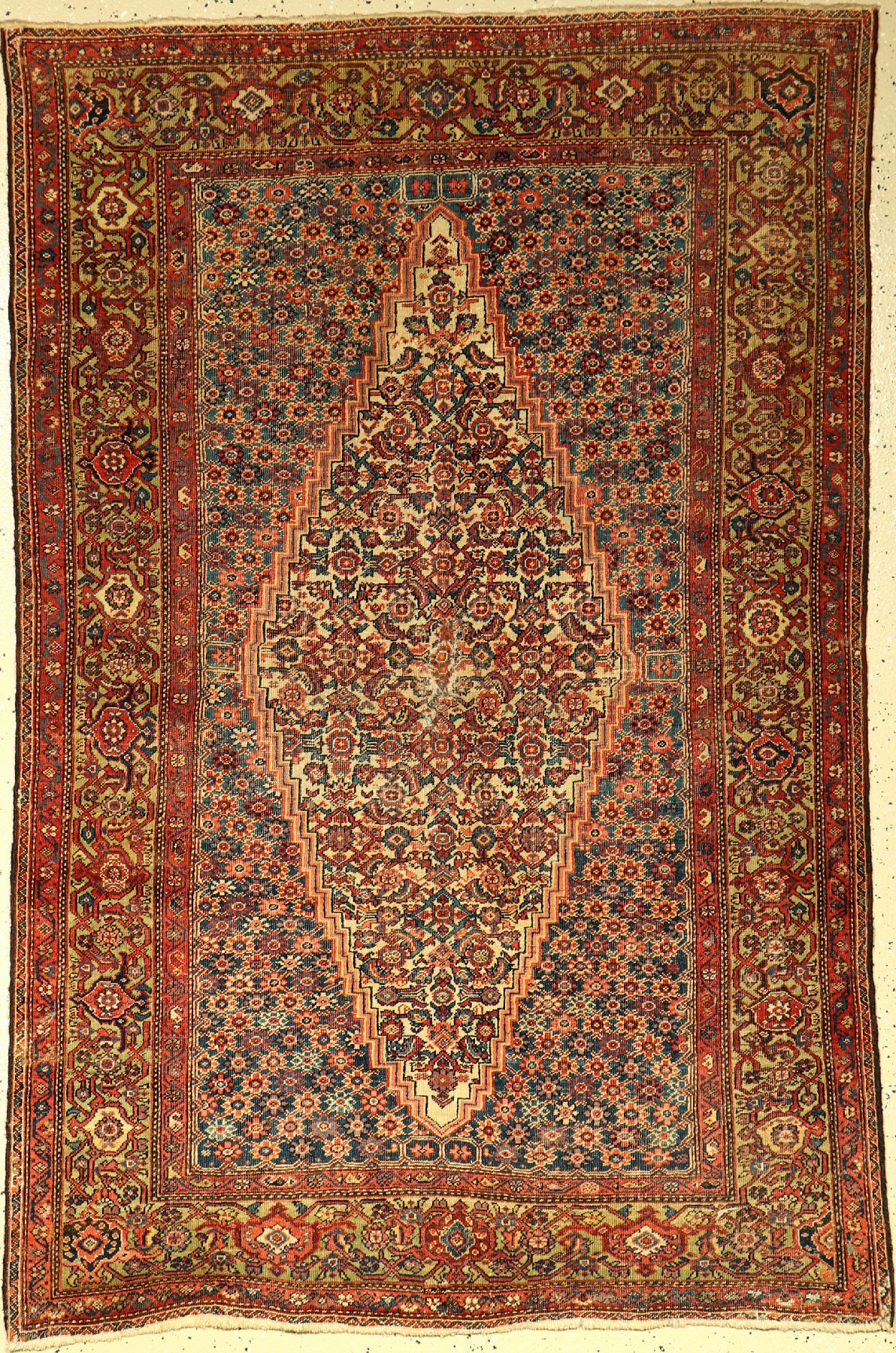 Farahan antik, Persien, 19.Jhd., Wolle auf Baumwolle, ca. 188 x 124 cm, EHZ: 4-5