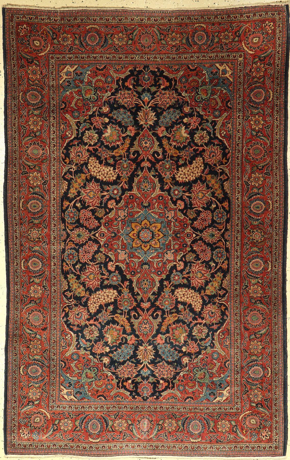 Keschan Kork alt, Persien, ca. 60 Jahre, Korkwolle, ca. 211 x 136 cm, EHZ: 3