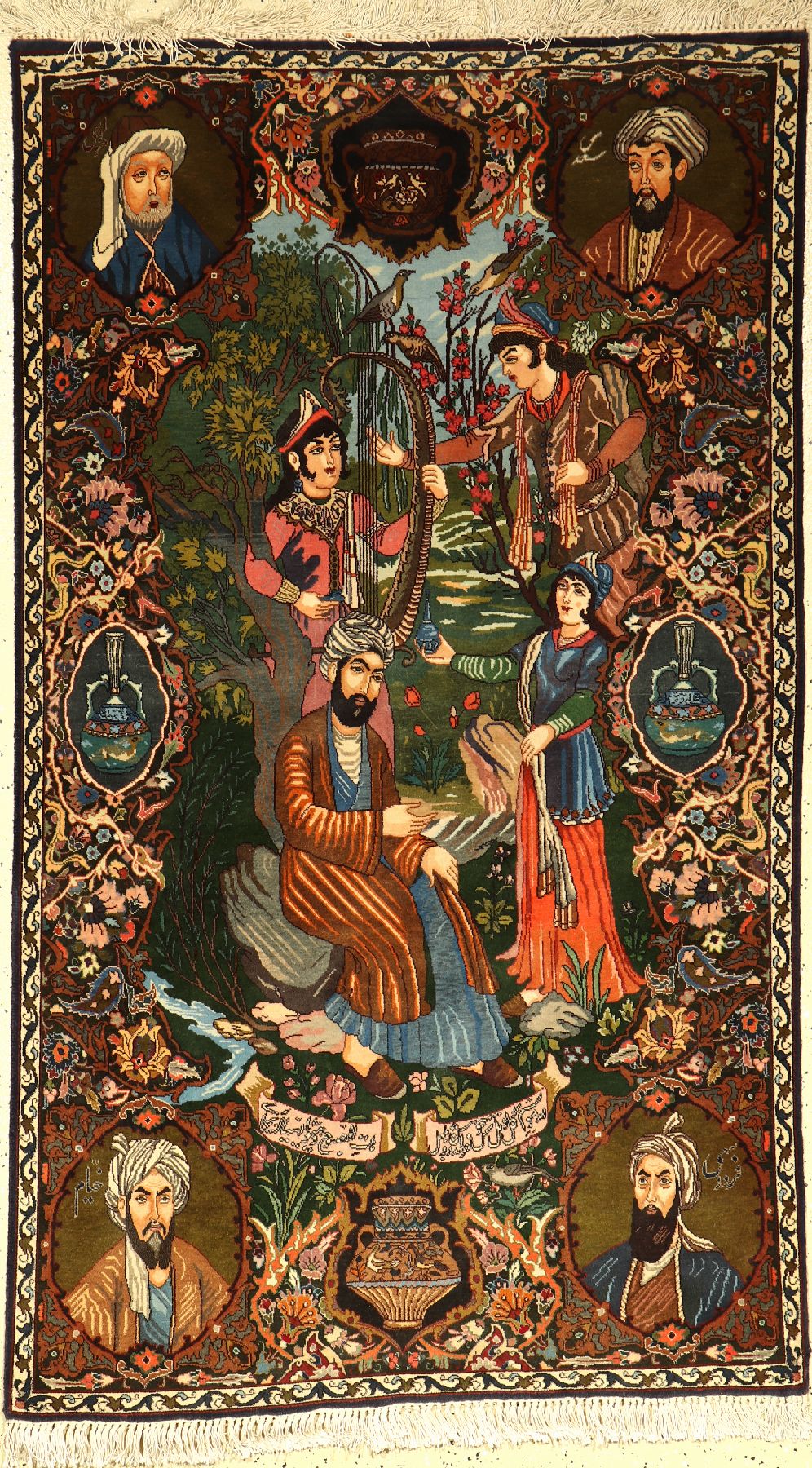 Täbriz fein, Persien, ca. 40 Jahre, Korkwolle, ca. 174 x 100 cm, EHZ: 2