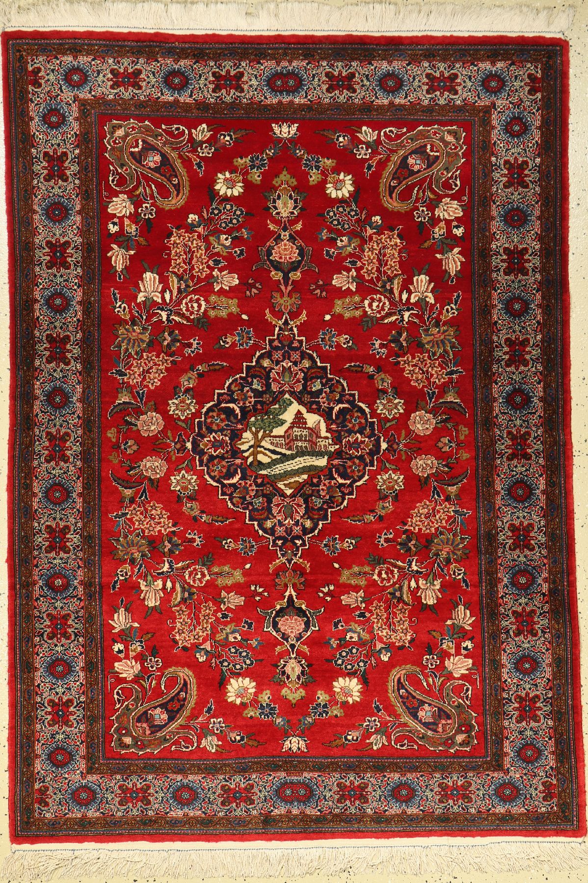 Keschan, China, ca. 30 Jahre, Wolle auf Baumwolle, ca. 174 x 122 cm, EHZ: 2