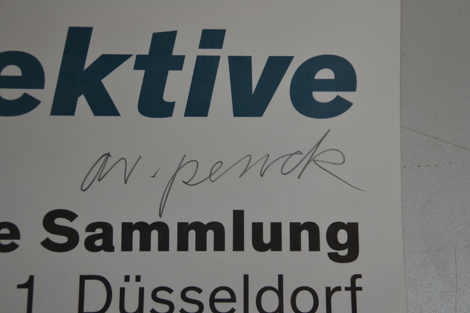 Detail a: A.R. Penck, geb. 1939 Dresden-2017 Zürich, Ausstellungsplakat , Akademie Galerie Die Neue Sammlung, sign., ca. 83,5x59 cm, inkl. Buch