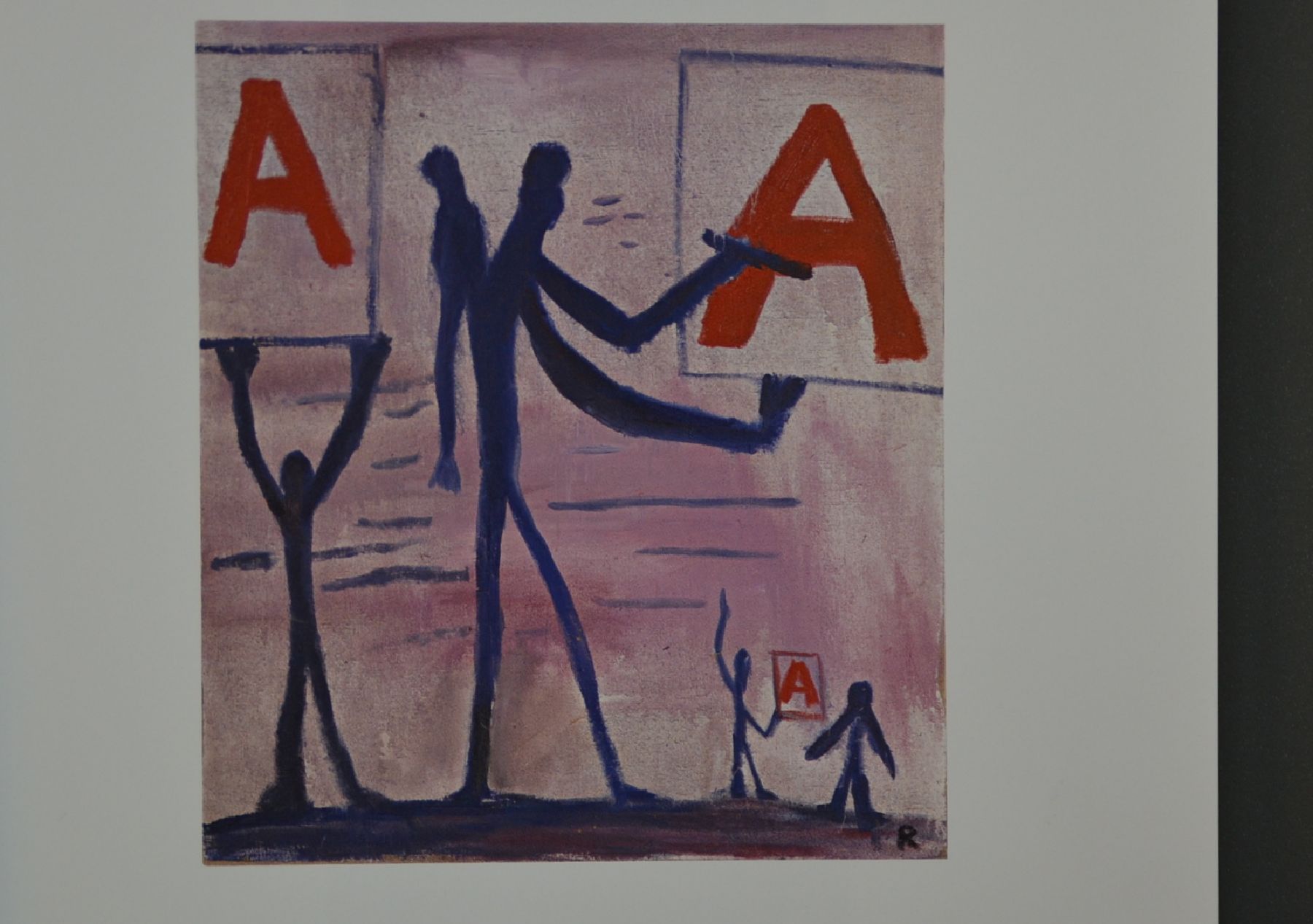 Detail d: A.R. Penck, geb. 1939 Dresden-2017 Zürich, Ausstellungsplakat , Akademie Galerie Die Neue Sammlung, sign., ca. 83,5x59 cm, inkl. Buch