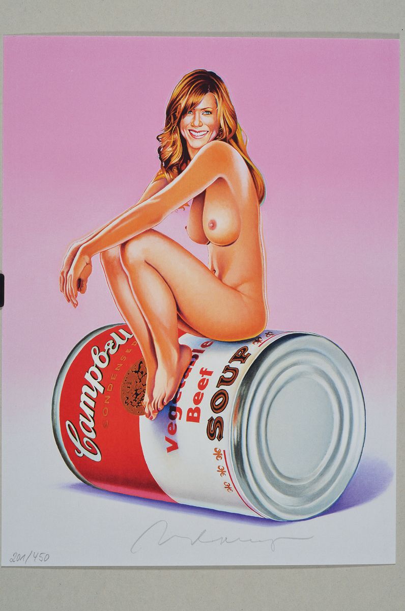 Detail l: Mel Ramos, 1935-2018, Campbells Soup Blondes, 3 Farboffsets, handsigniert, num. 204/450, je ca. 30x22.5cm