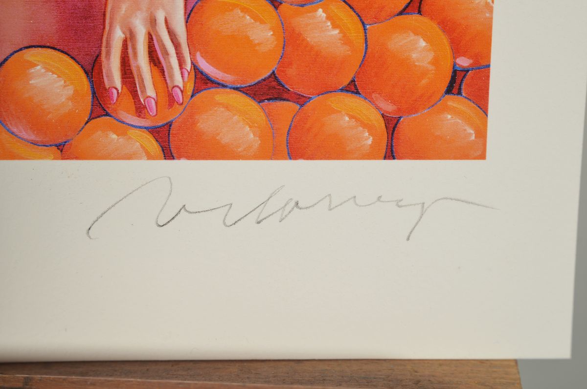 Detail a: Mel Ramos, 1935-2018, Navel Orange, Farboffset, handsigniert und num. 383/999, ca. 28x22cm