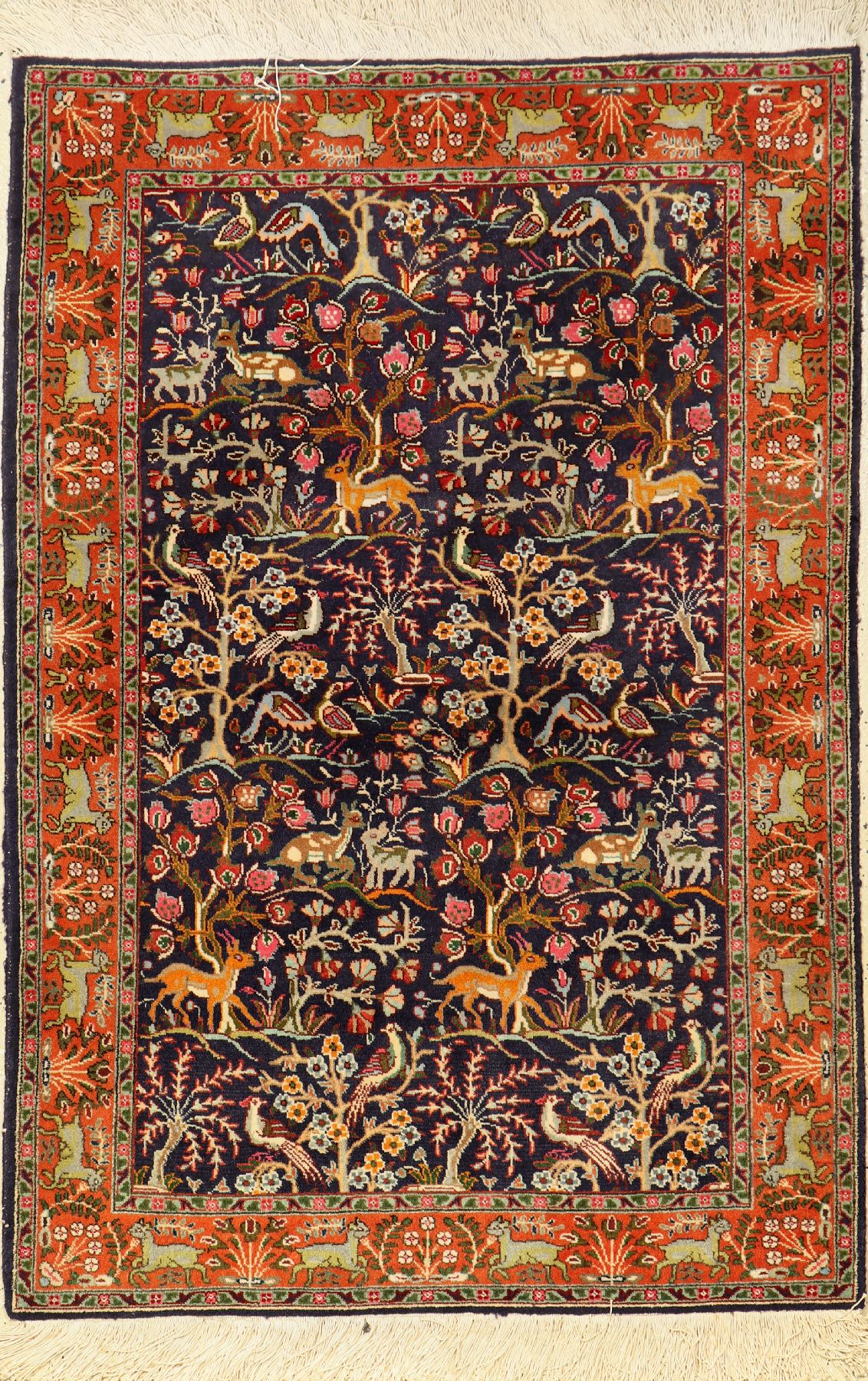 Täbriz, Persien, ca. 50 Jahre, Wolle auf Baumwolle, ca. 148 x 102 cm, EHZ: 2-3