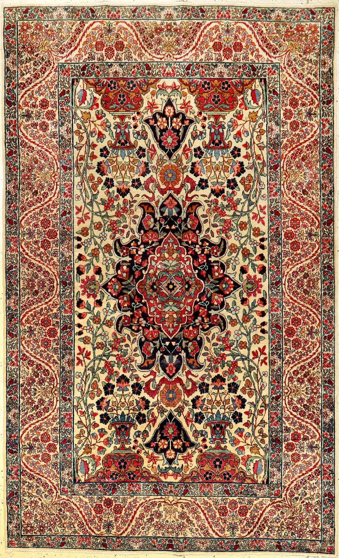 Yazd antik, Persien, um 1900, Wolle auf Baumwolle, ca. 237 x 146 cm, EHZ: 3