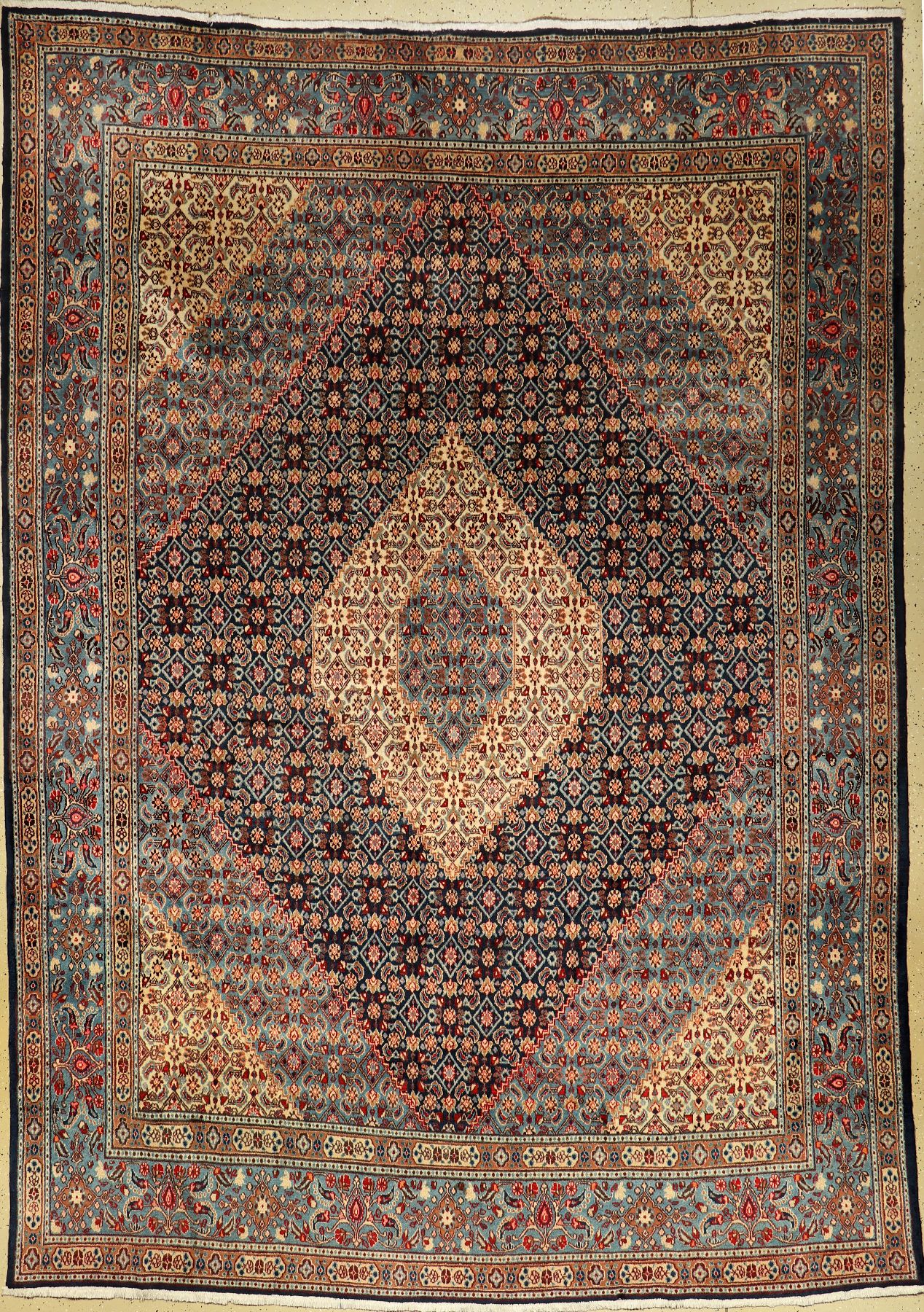 Mud, Persien, ca. 30 Jahre, Wolle auf Baumwolle, ca. 362 x 255 cm, EHZ: 2-3