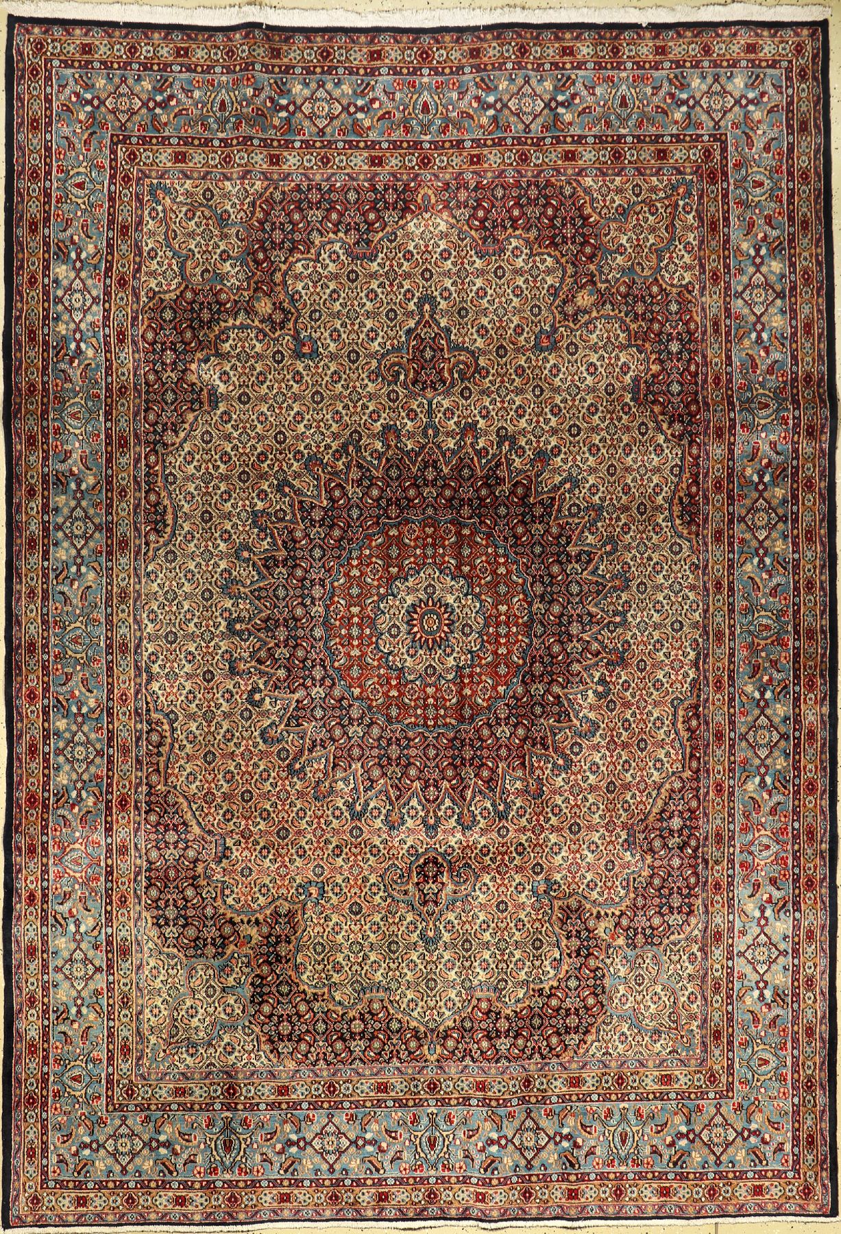 Mud, Persien, ca. 40 Jahre, Wolle auf Baumwolle, ca. 300 x 209 cm, EHZ: 2-3