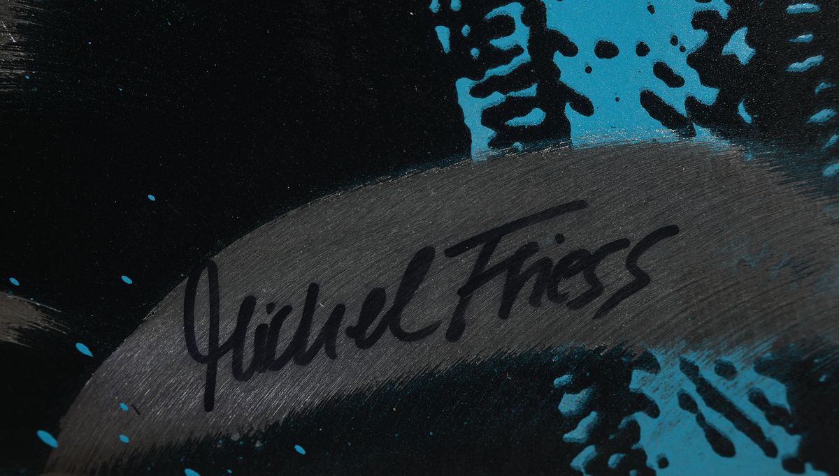 Detail a: Michel Friess, geb. 1970 in Neustadt an der Weinstrasse, Schon in der Jugend fühlte er sich zur Street-Art hingezogen und konnte sichspäter vor ...