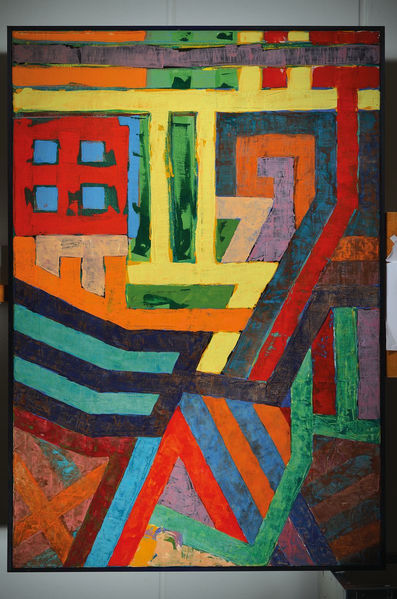 Detail k: Bernd Wolf, 1953-2010, war Städelschüler und aktiv in der Frankfurter Kunstszene, lebte später in Berlin, war in zahlreichen Kunstsammlungen ...