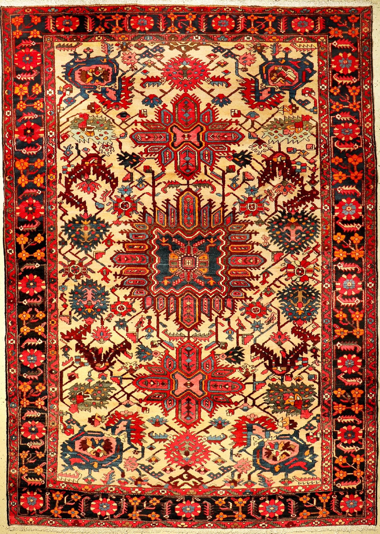 Bachtiar alt, Persien, ca. 70 Jahre, Wolle auf Baumwolle, ca. 320 x 227 cm, dekorativ, EHZ: 2-3