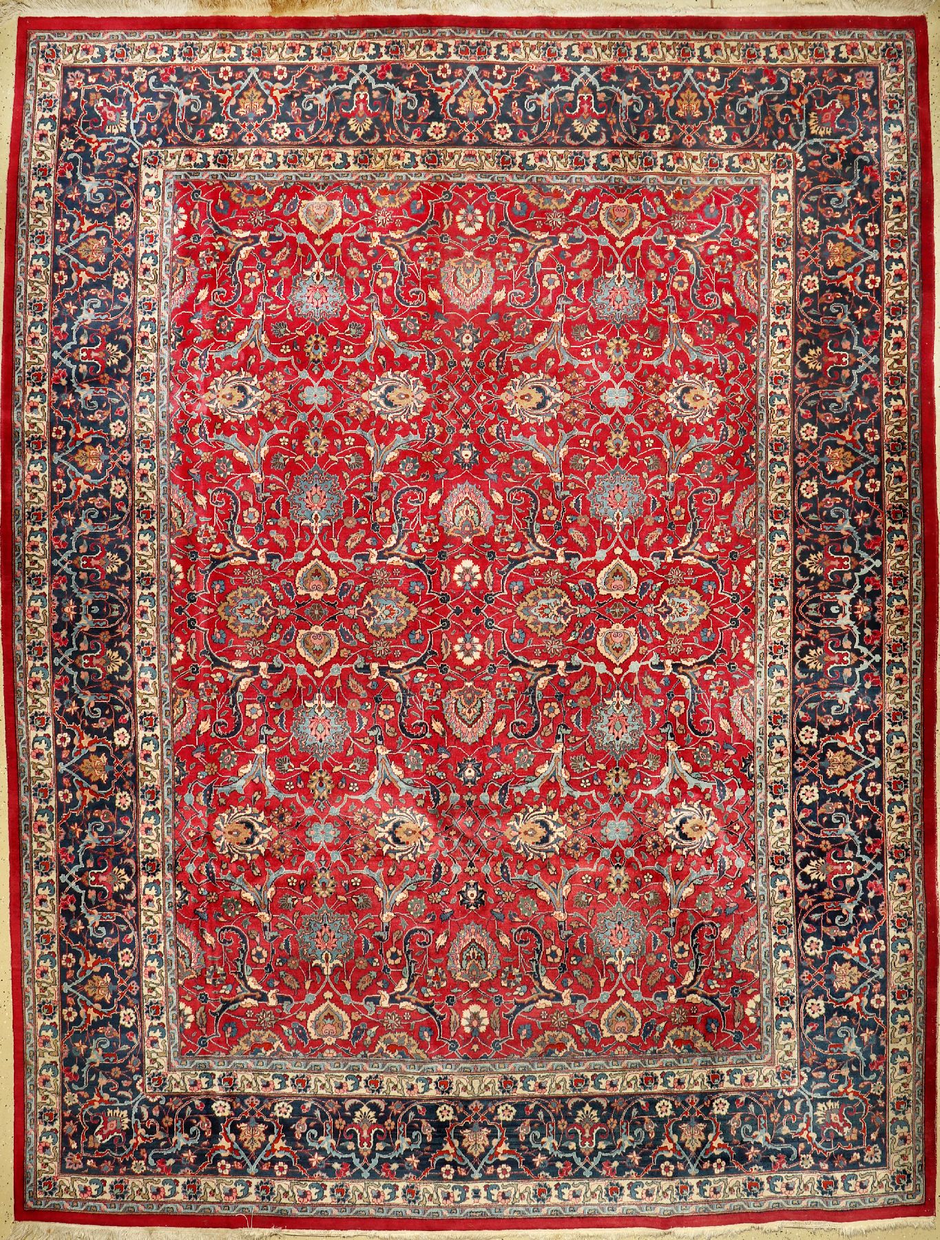 Mesched alt, Persien, ca. 60 Jahre, Wolle auf Baumwolle, ca. 388 x 295 cm, EHZ: 3-4