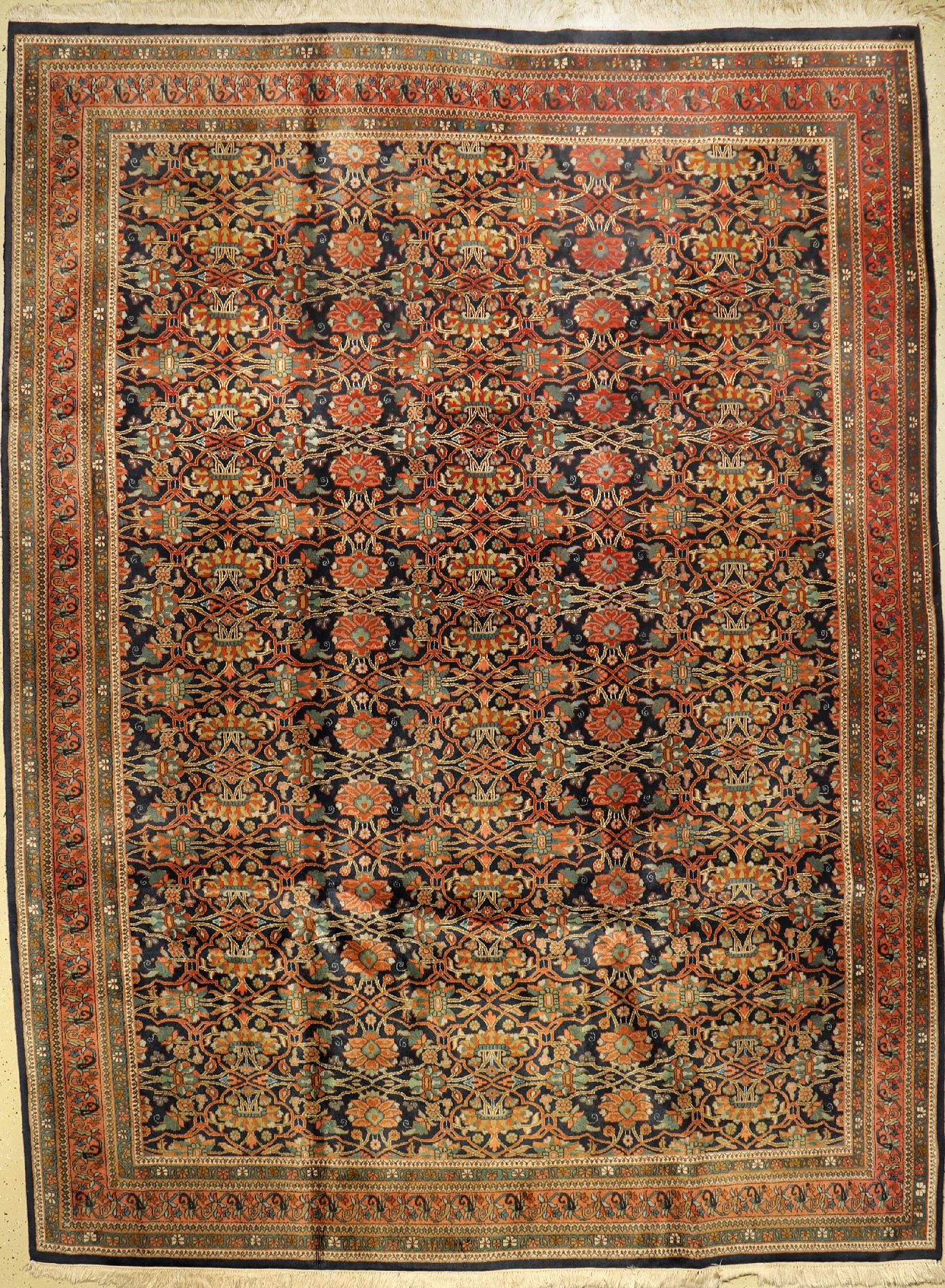 Feiner Mahajara, Indien, ca. 40 Jahre, Korkwolle, ca. 339 x 254 cm, EHZ: 4