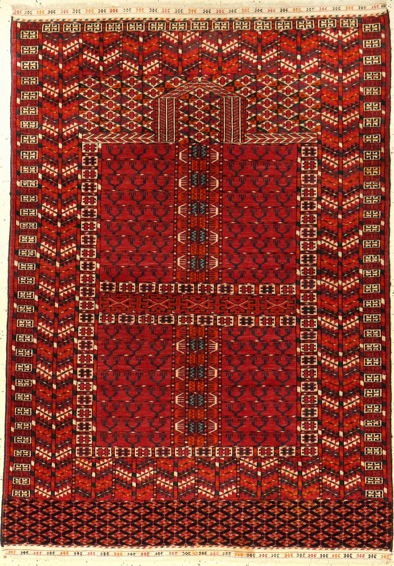 Feiner Buchara "Engsi" alt, Russland, ca. 40Jahre, Wolle auf Wolle, ca. 143 x 103 cm, feine Qualität, EHZ: 2