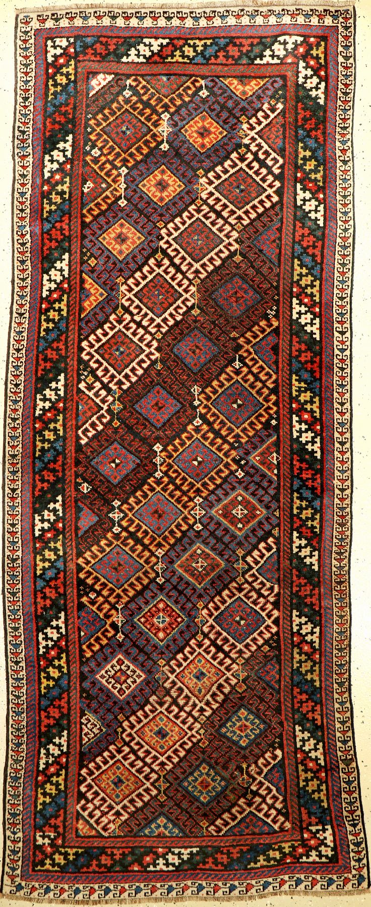 Luri antik, Persien, um 1900, Wolle auf Wolle, ca. 250 x 98 cm, EHZ: 3-4