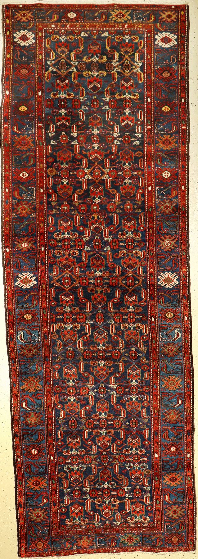 Hamadan "Galerie" alt, Persien, um 1940, Wolle auf Baumwolle, ca. 360 x 120 cm, EHZ: 2