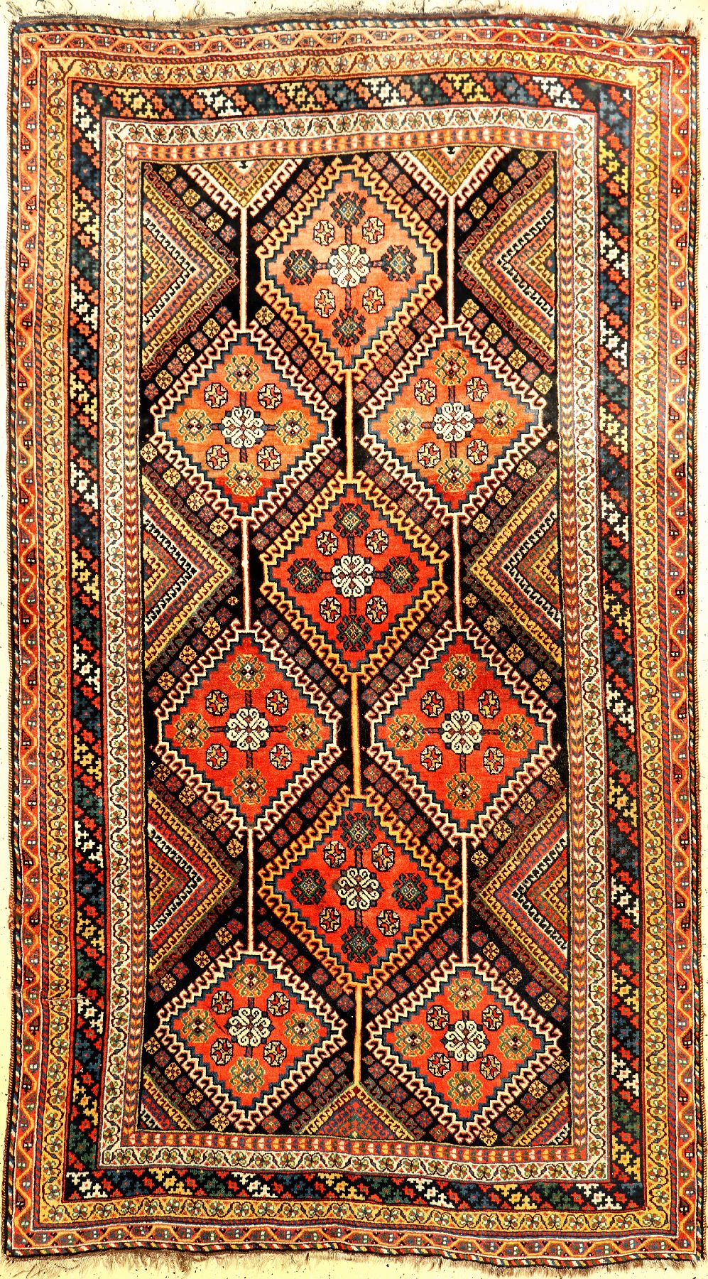 Luri antik, Persien, um 1900, Wolle auf Wolle, ca. 295 x 165 cm, seltenes Format, EHZ:3-4