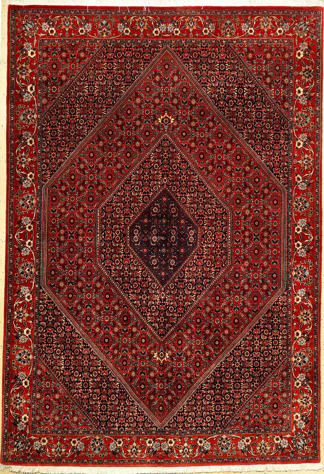 Feiner Bidjar "Part-Silk", Persien, ca. 20 Jahre, Korkwolle mit Seide, ca. 245 x 167 cm, sehr hochwertige Qualität, viel Seidenanteil, ...