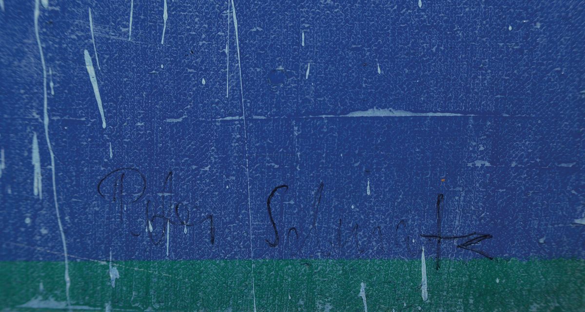 Detail a: Peter Schnatz, 1940 Ebringen-2004 Mannheim, Imaginäre Landschaft, Acryl auf Lwd, rechts unten signiert und dat. 1970, rückseitig betitelt, ...