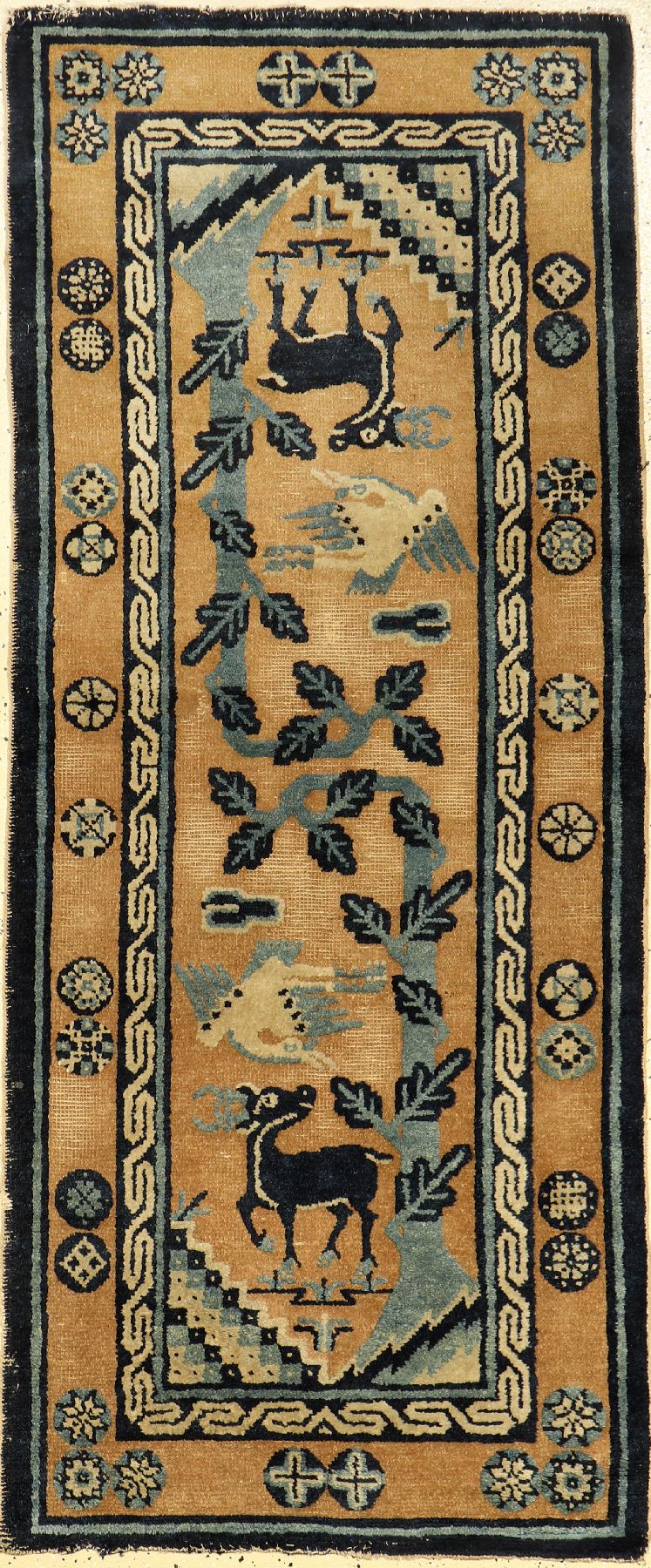 Pao Tao antik, China, um 1900, Wolle auf Baumwolle, ca. 168 x 71 cm, EHZ: 4