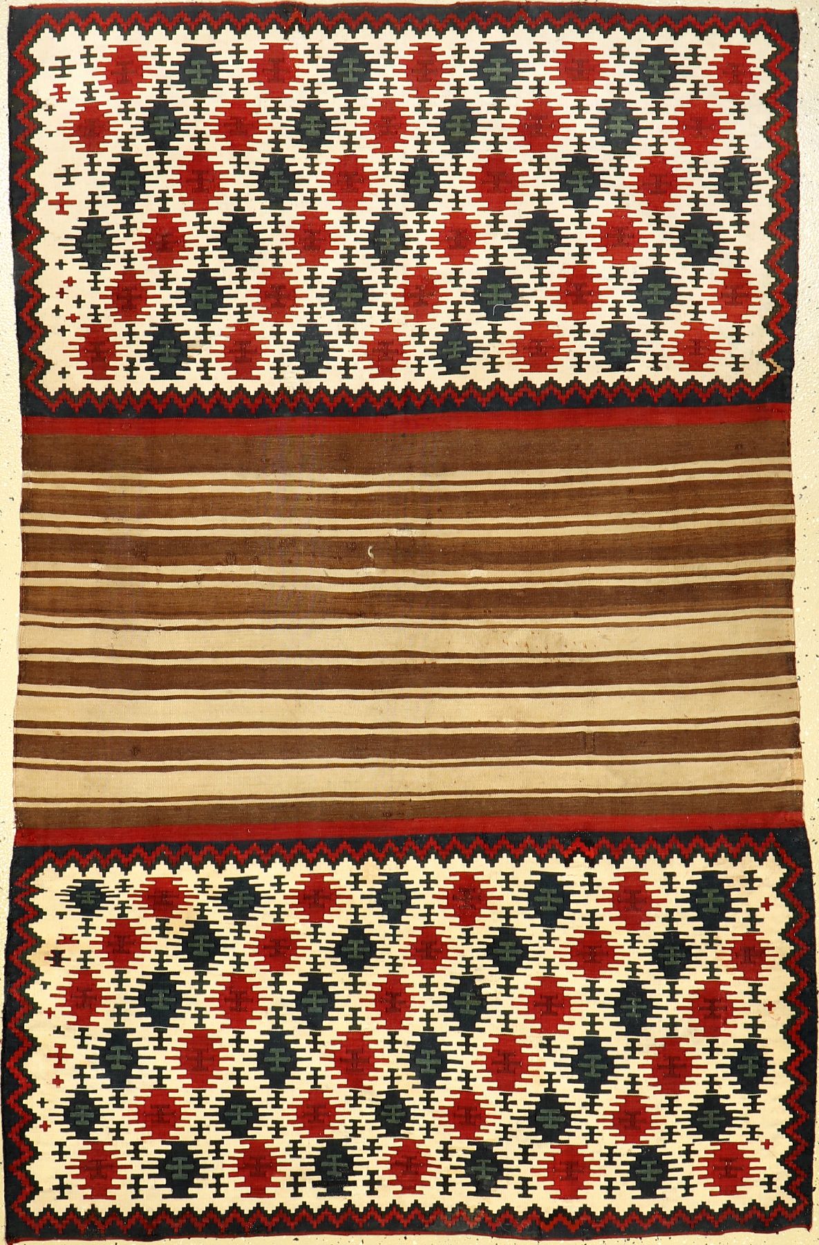 Schasavan Mafrashseiten, antik, Persien, um1900, Wolle auf Wolle, ca. 186 x 118 cm, sammelwürdig, EHZ: 3