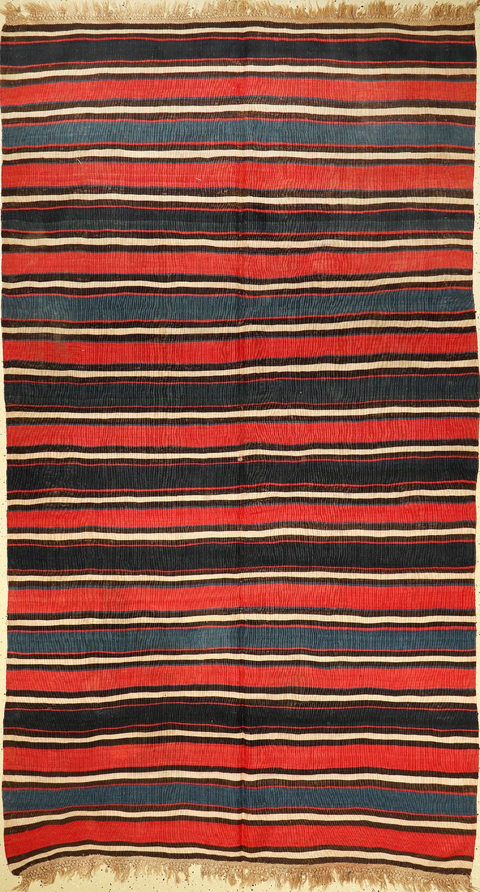 Schasavan "Kelim" alt, Persien, um 1930, Wolle auf Wolle, ca. 277 x 155 cm, dekorativ, EHZ: 2-3