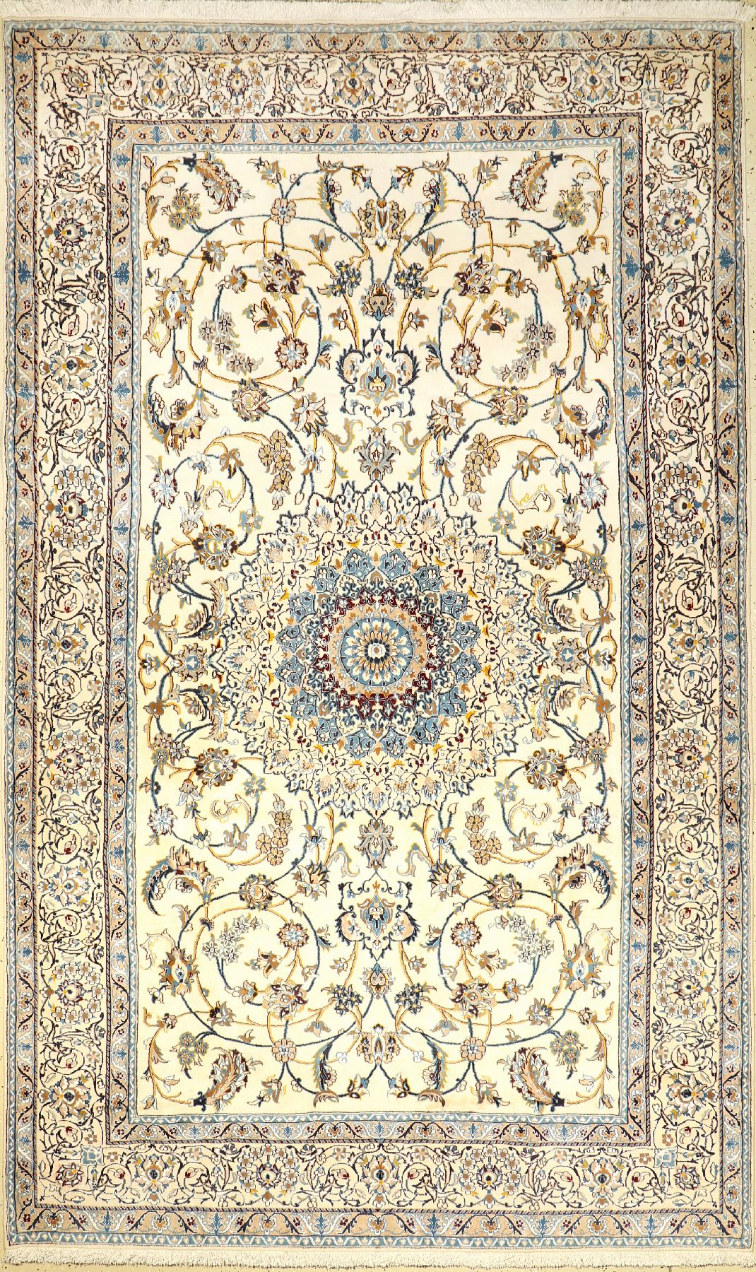 Nain, Persien, ca. 30 Jahre, Wolle mit Seide, ca. 332 x 200 cm, EHZ: 2-3