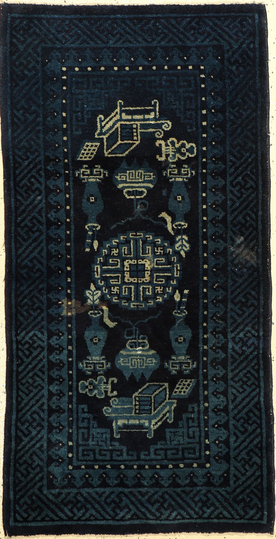 Pao Tao alt, China, um 1940, Wolle auf Baumwolle, ca. 128 x 66 cm, EHZ: 3