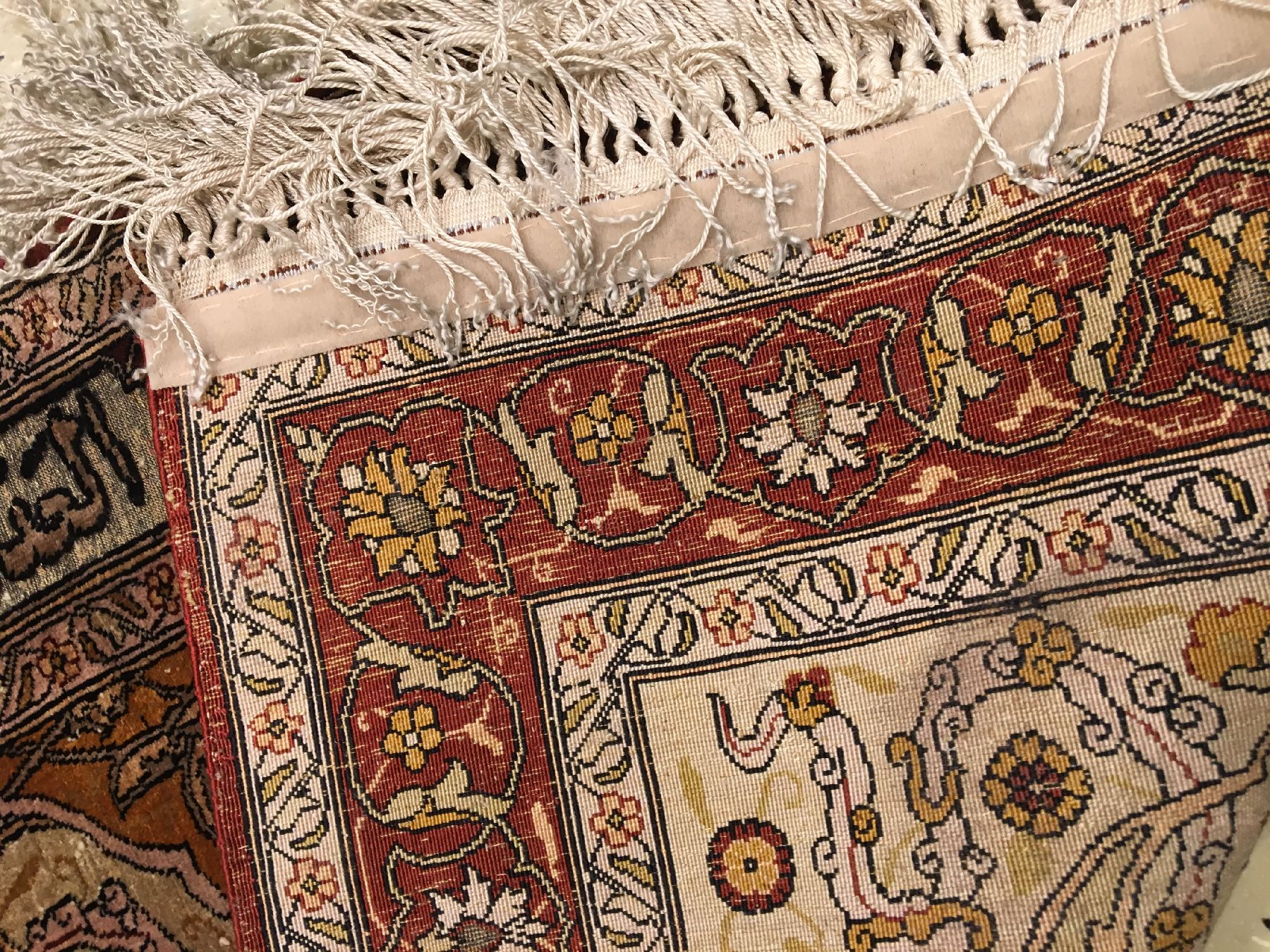 Detail f: Feiner Seiden Istanbul "Metallbrokat" alt, Türkei, um 1950, reine Naturseide mit Metallbrokat. Feiner Seiden Istanbul mit Koum-Kapi ...