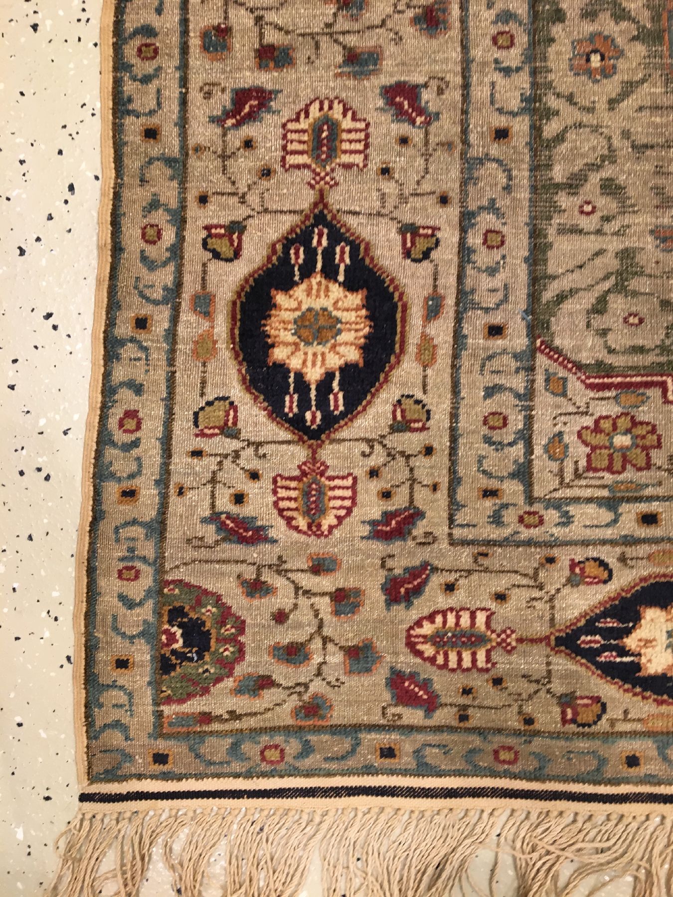 Detail e: Feiner metallbroschierter Seiden Kaisery "Flosh" antik, Türkei, um 1900, Floshseide mit metallbroschierten Grund. Seltener Kaisery mit ...