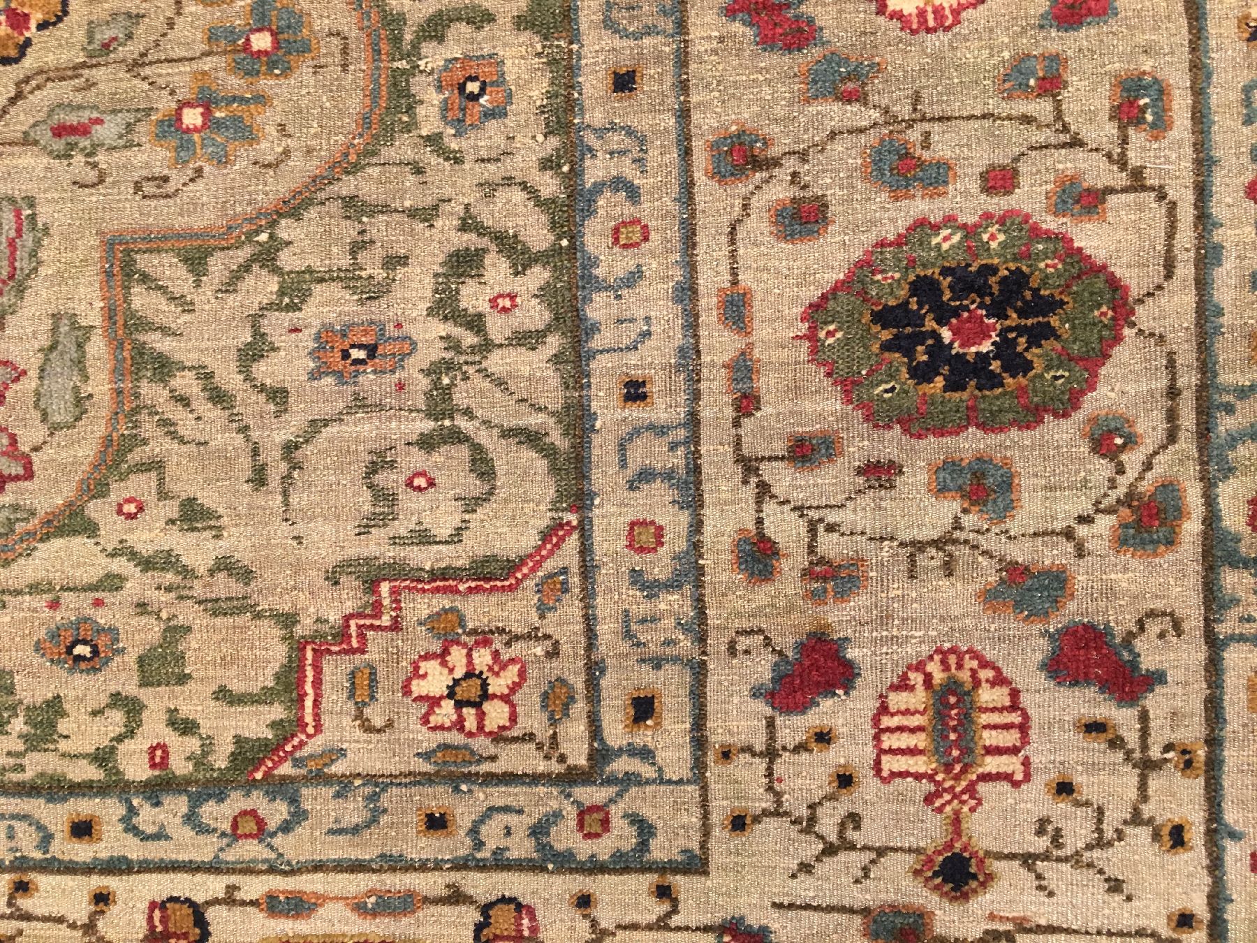 Detail f: Feiner metallbroschierter Seiden Kaisery "Flosh" antik, Türkei, um 1900, Floshseide mit metallbroschierten Grund. Seltener Kaisery mit ...