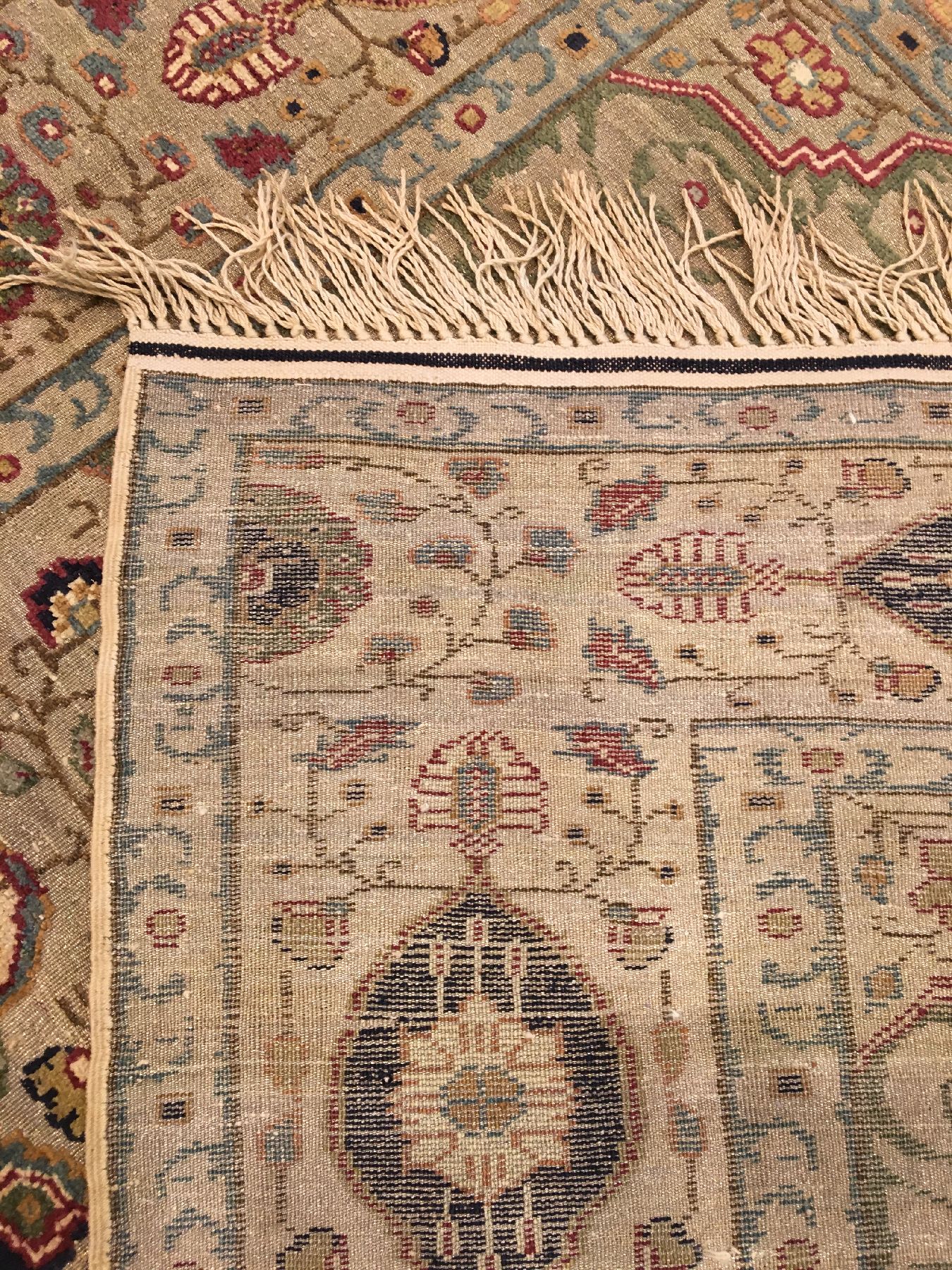 Detail h: Feiner metallbroschierter Seiden Kaisery "Flosh" antik, Türkei, um 1900, Floshseide mit metallbroschierten Grund. Seltener Kaisery mit ...