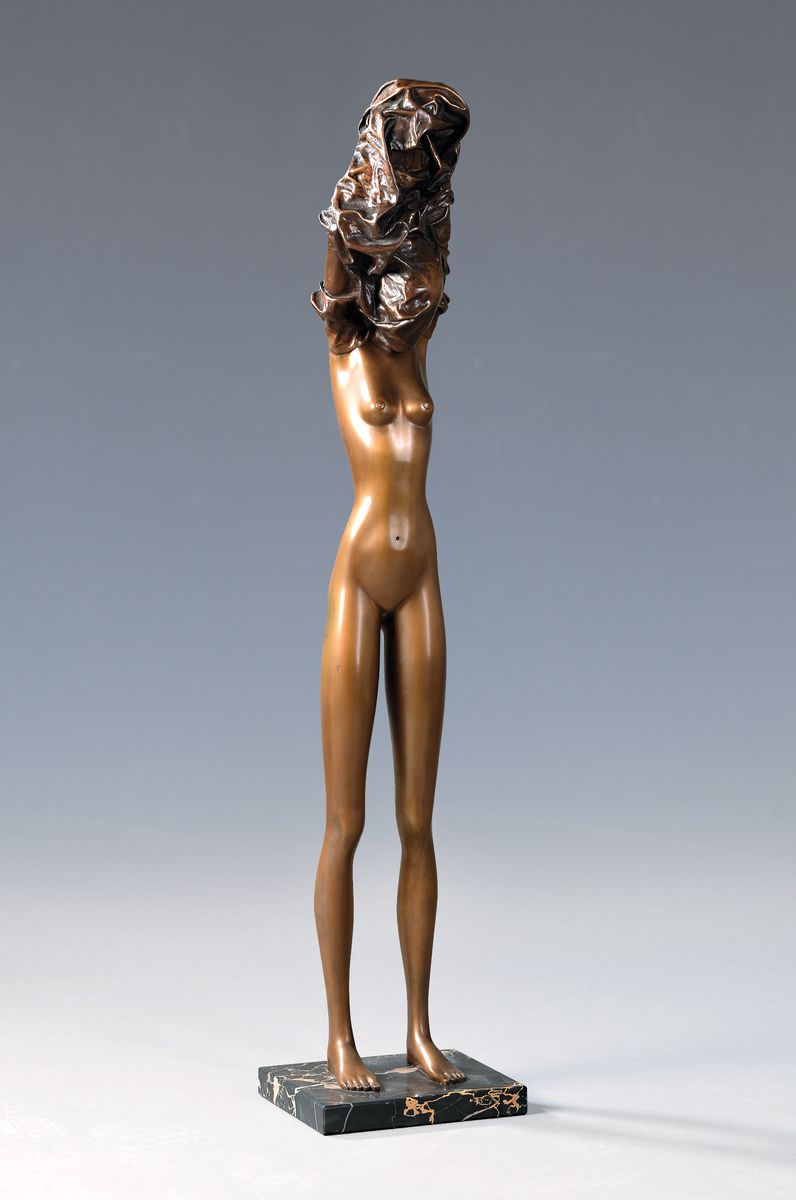 Bruno Bruni, geb. 1935 Gradara, La Divina, sign., num. 267/1000, mit Venturi Art Stempel,H. ca. 102 cm