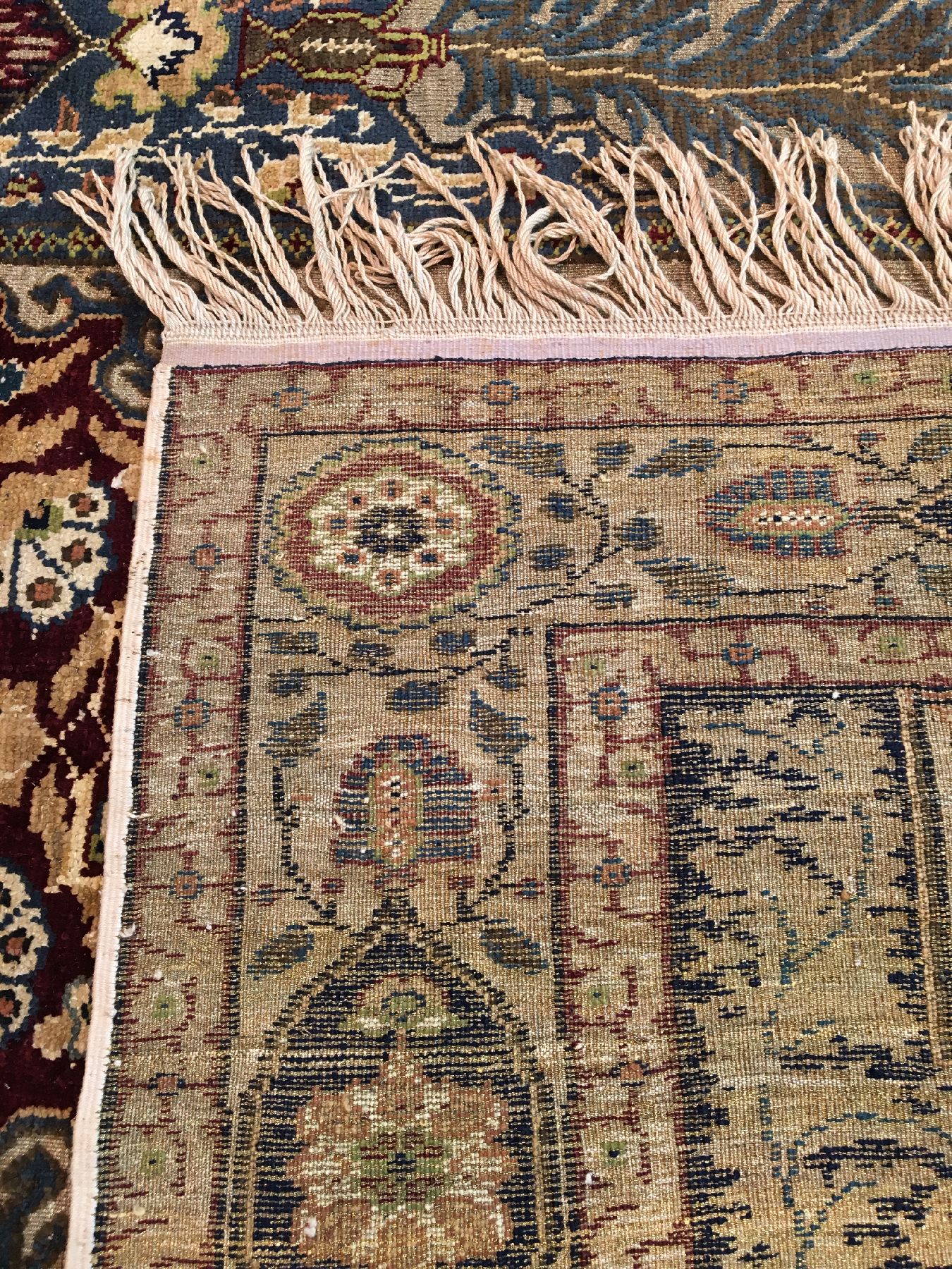 Detail h: Feiner metallbroschierter Seiden Kaisery "Flosh" antik, Türkei, um 1900, Floshseide mit metallbroschierten Grund. Feiner Kaisery mit ...