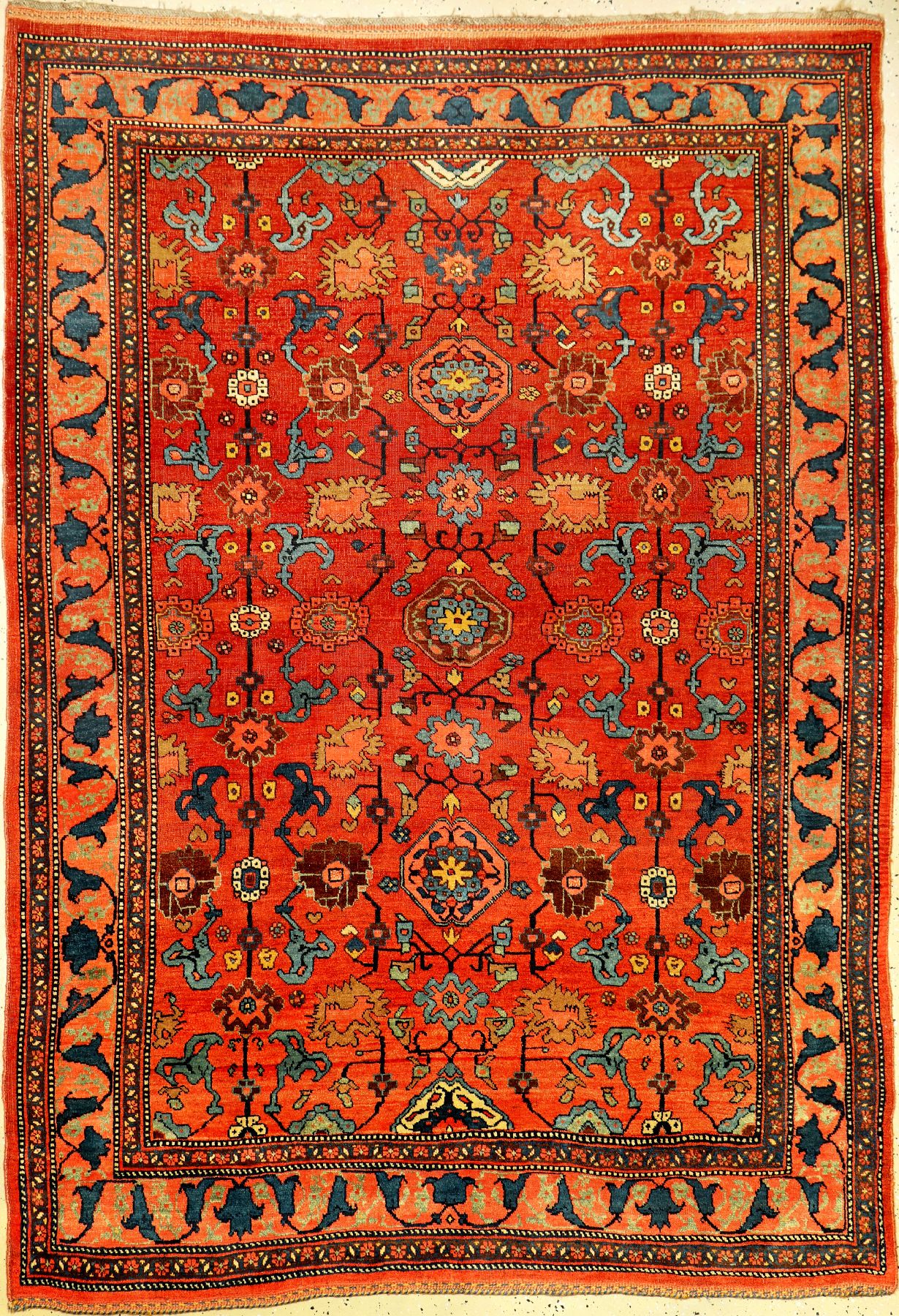 Bidjar antik, Nordwestpersien, 19.Jhd., Wolle geknüpft auf Wolle. Eleganter Bidjar aus dem Gerus-Gebiet im sogenannten Harschang-Typus mit ...