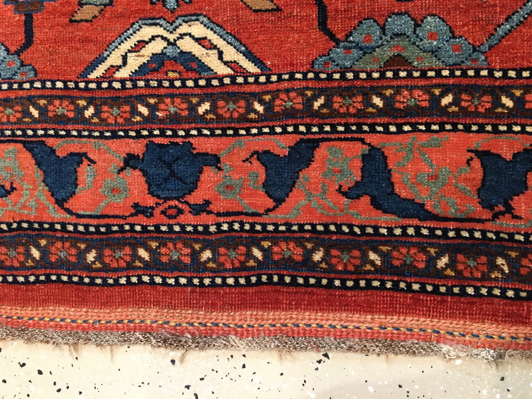 Detail g: Bidjar antik, Nordwestpersien, 19.Jhd., Wolle geknüpft auf Wolle. Eleganter Bidjar aus dem Gerus-Gebiet im sogenannten Harschang-Typus mit ...