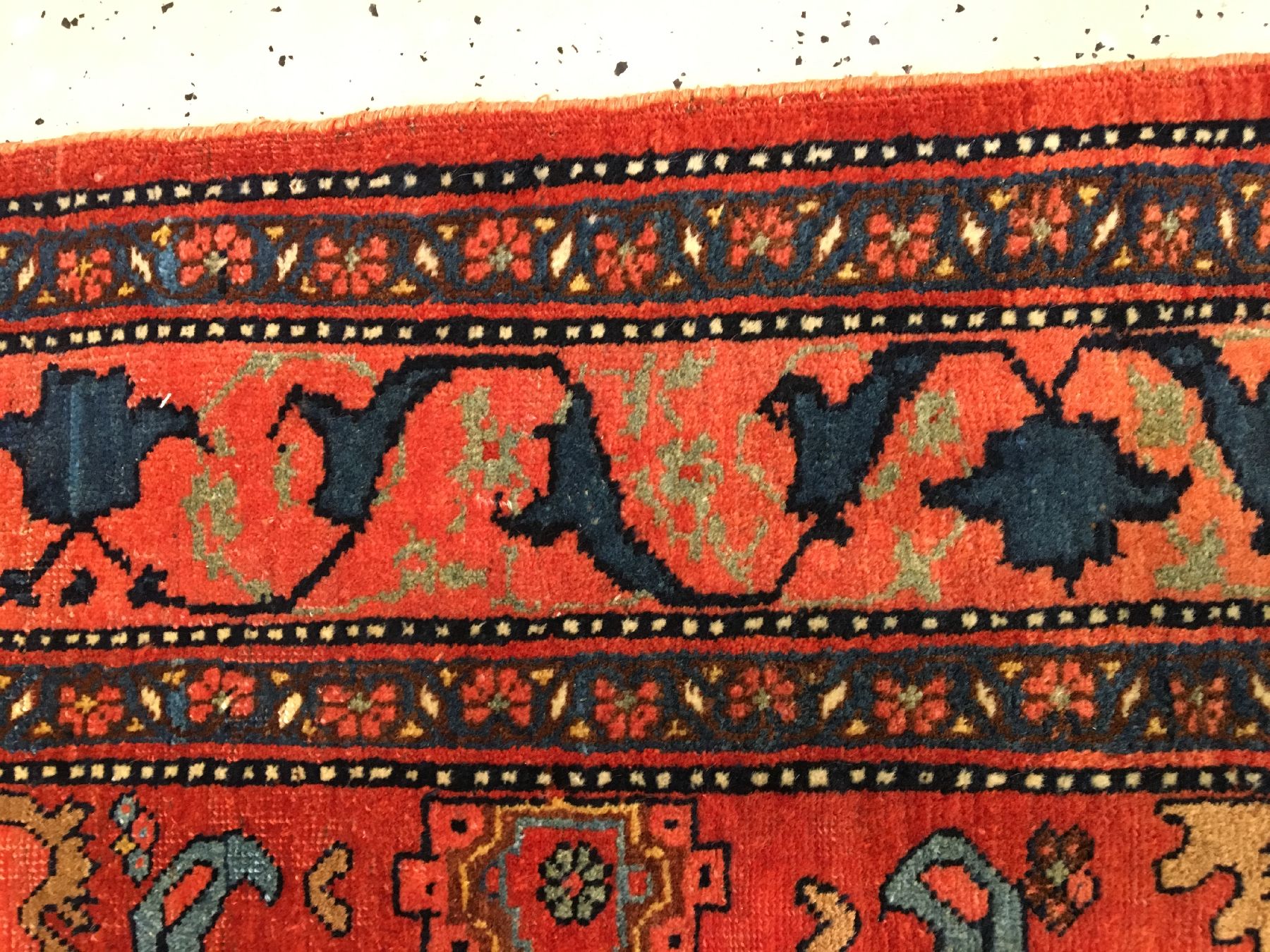 Detail h: Bidjar antik, Nordwestpersien, 19.Jhd., Wolle geknüpft auf Wolle. Eleganter Bidjar aus dem Gerus-Gebiet im sogenannten Harschang-Typus mit ...