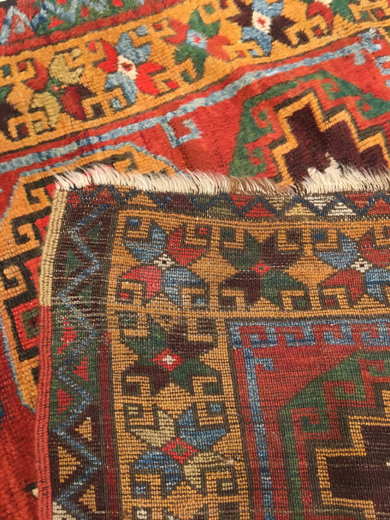 Detail h: Kurdischer Yörük antik (Memling-Gül), Ostanatolien Sivas-Gebiet, Ende 19.Jhd., Wolle geknüpft auf Wolle. Knüpfteppich der Yörüken im ...