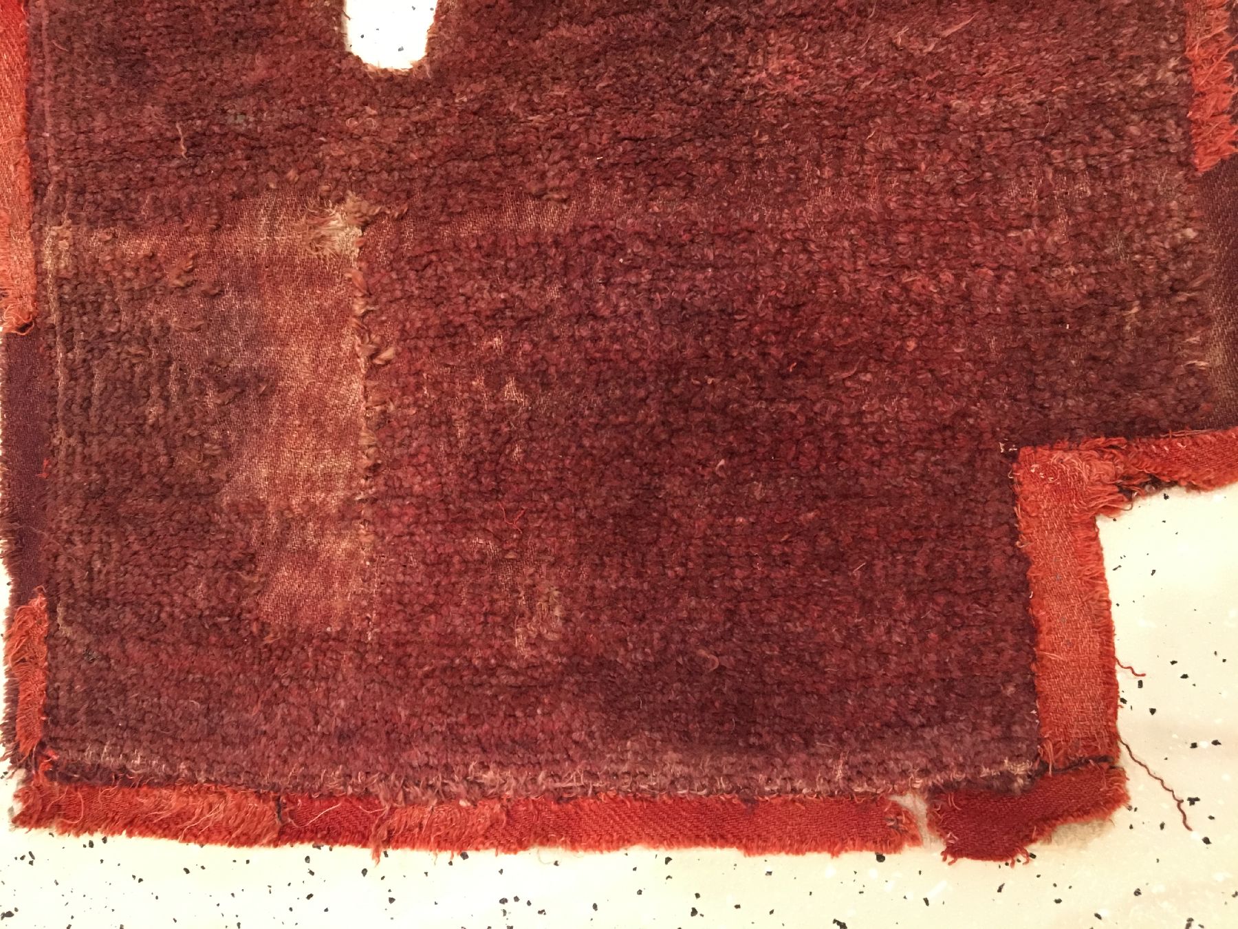 Detail c: Früher tibetischer "Makden" antik (Doppelseitig), Tibet, um 1700, Wolle in Sumakh-Technik gewebt auf Wolle. Dieser frühe doppelseitige ...