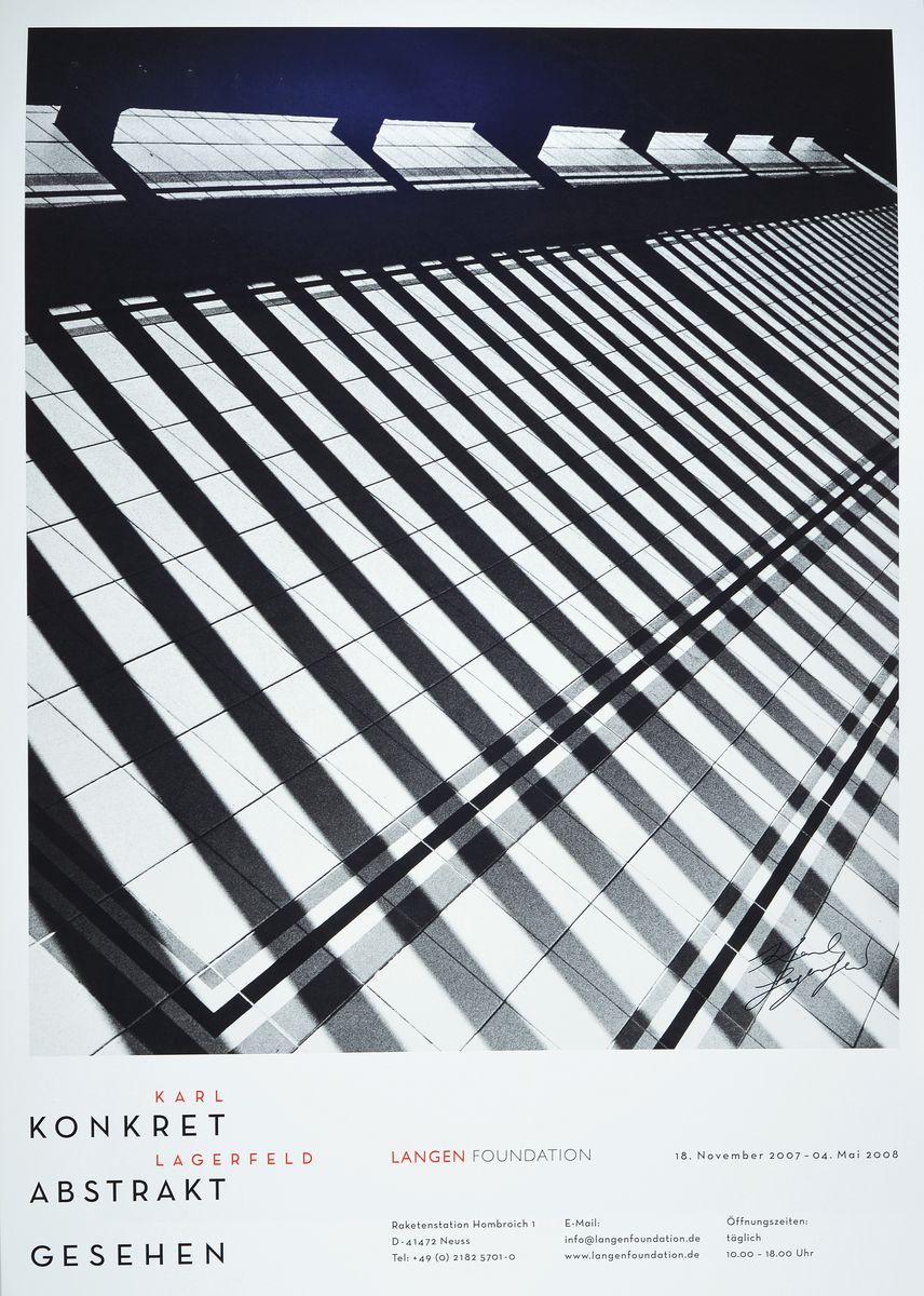 Karl Lagerfeld , 1933-2019, "screen, 2004 ",Farboffset, Langen Foundation, Neuss 2007, sign., ca. 84x59,5 cm